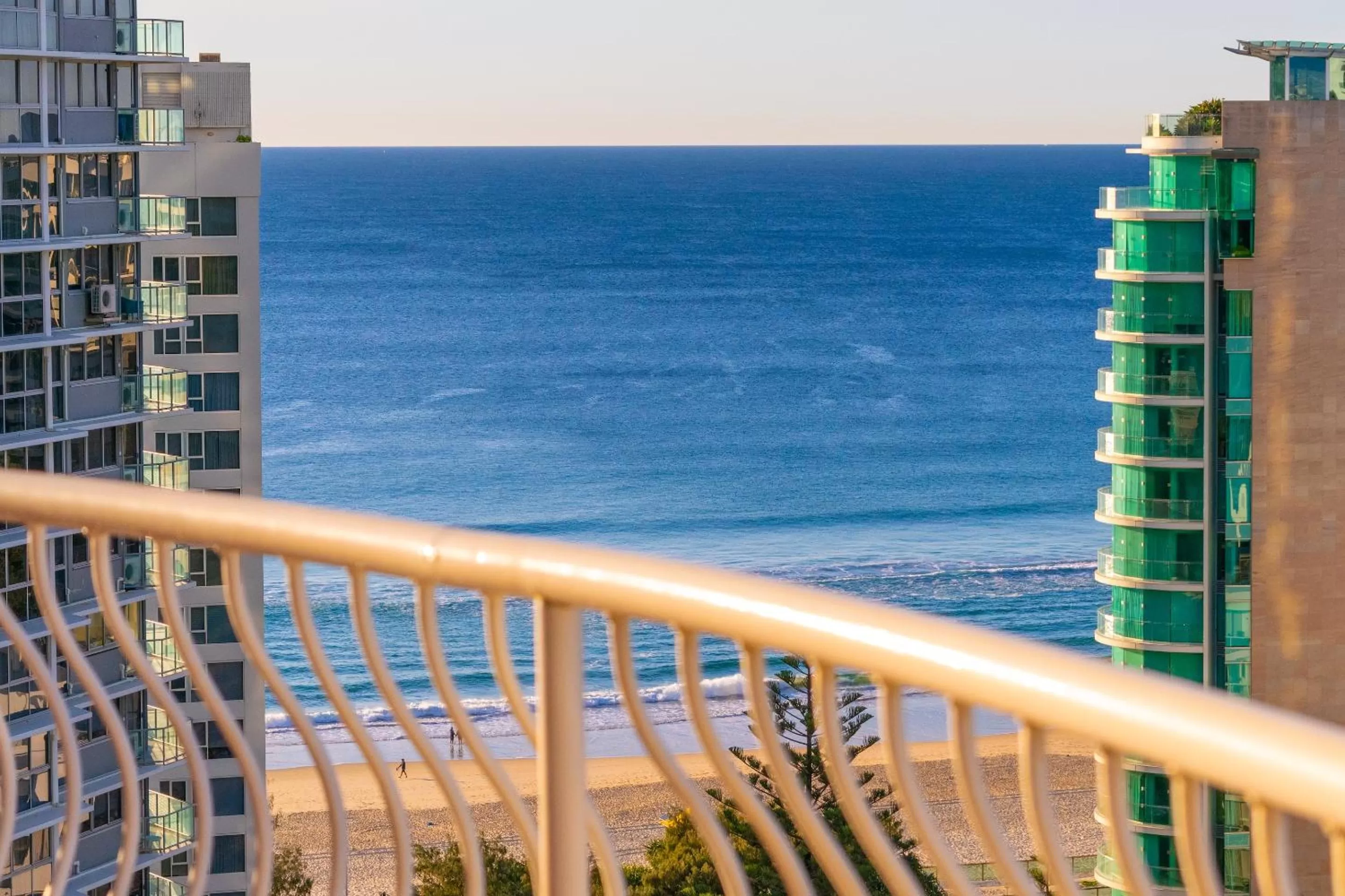 Two-Bedroom Ocean View Apartment with Two Bathrooms in Aegean Apartments Surfers Paradise