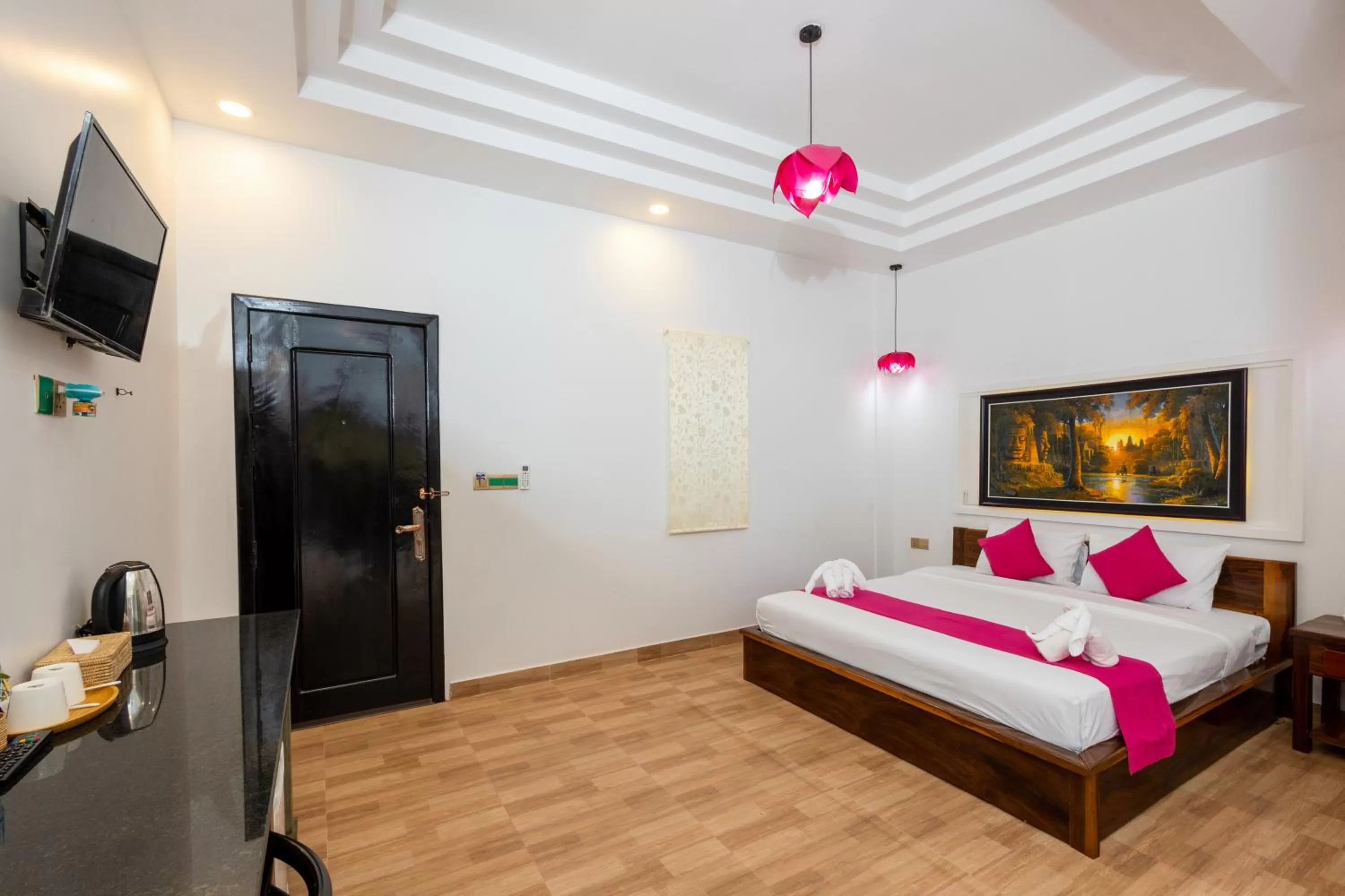 Bed in Nina Angkor Residence