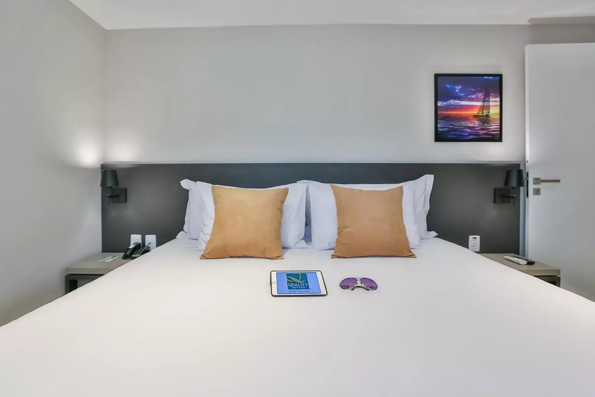 Bed in Quality Suítes João Pessoa Bed in Quality Suítes João Pessoa