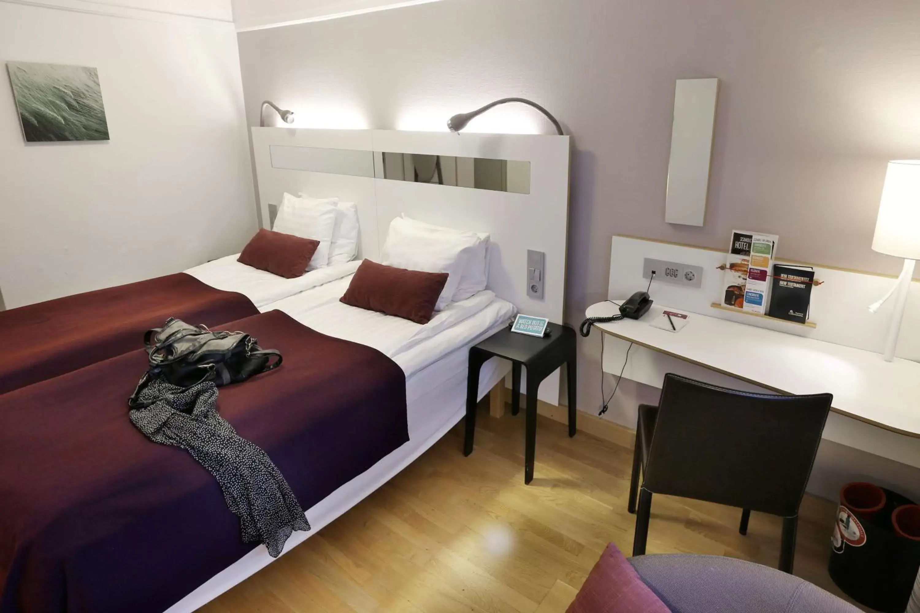 Photo of the whole room, Bed in Scandic Uplandia