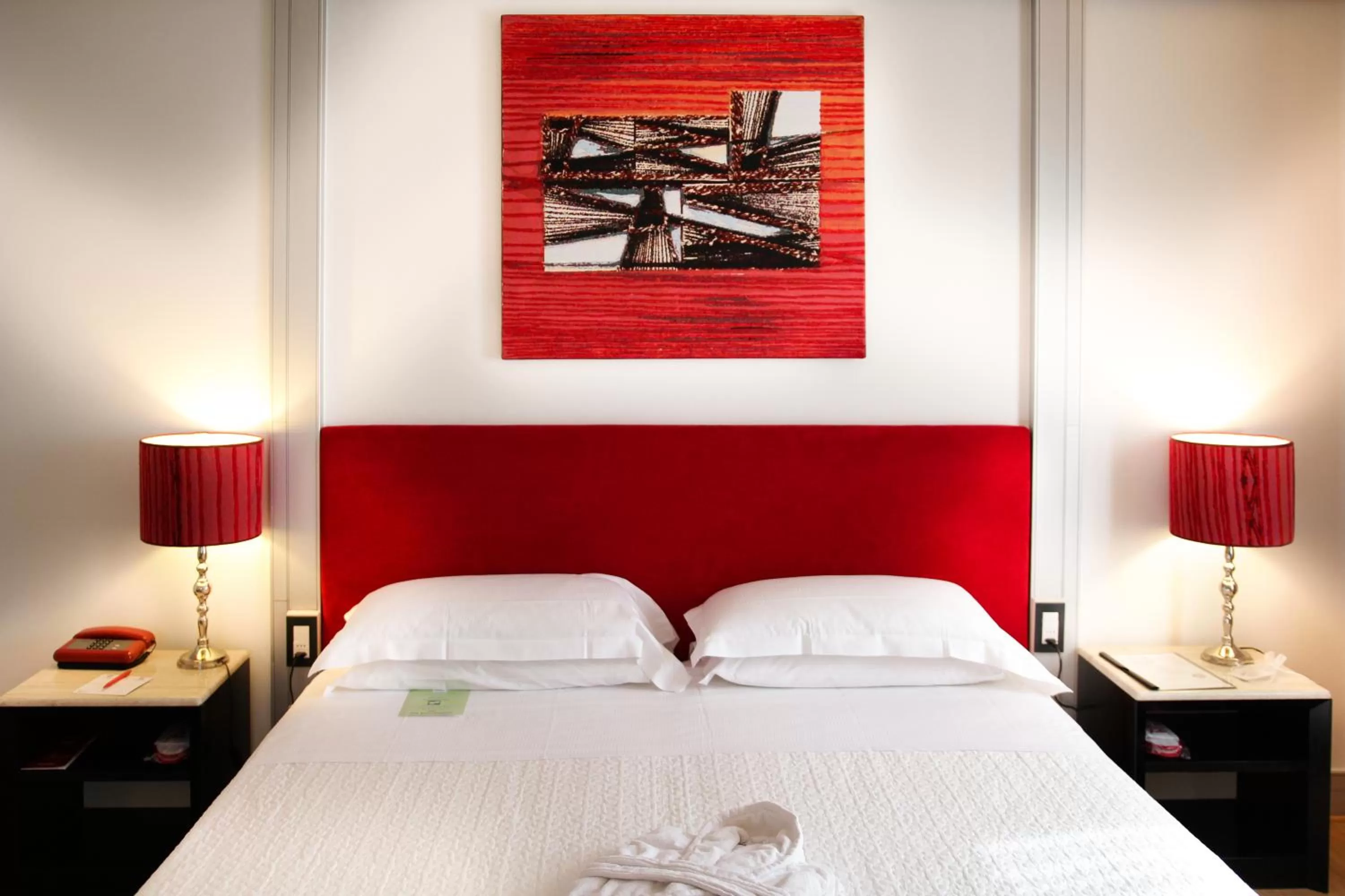 Bed in Art Hotel Museo