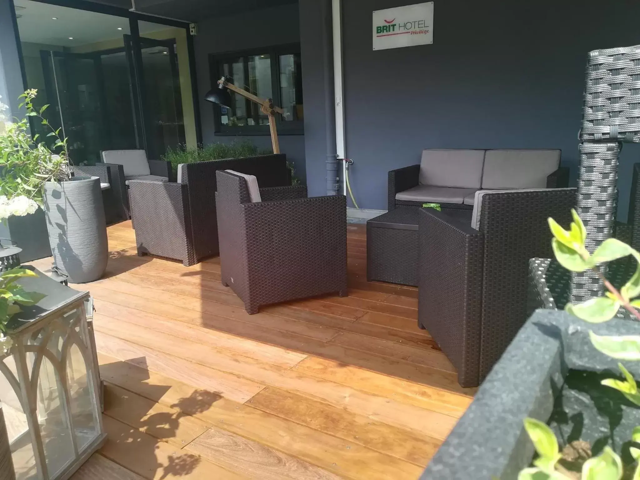 Patio, Seating Area in Le Lodge Brit Hotel Strasbourg Zenith