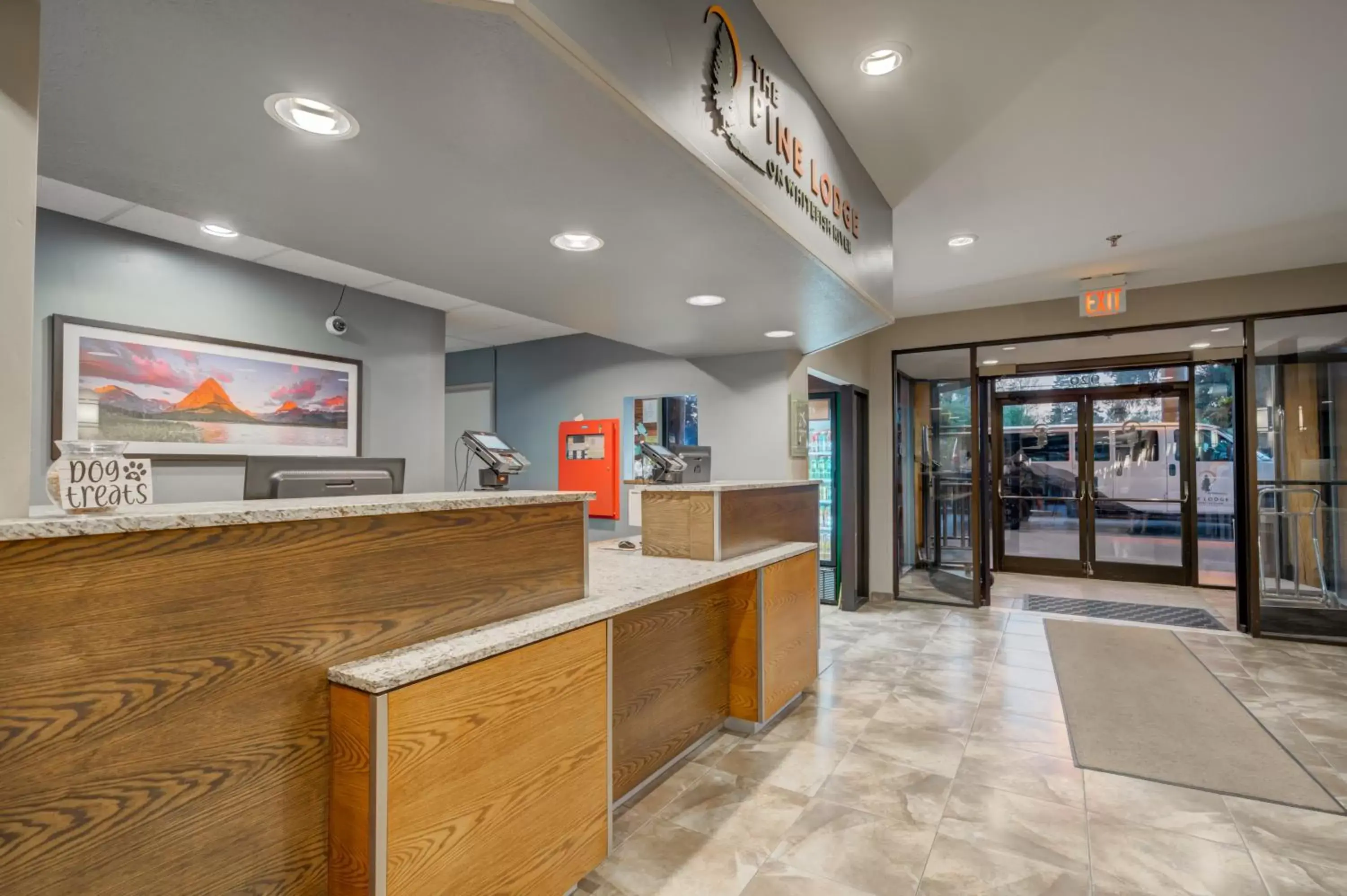 Property building, Lobby/Reception in The Pine Lodge on Whitefish River, Ascend Hotel Collection