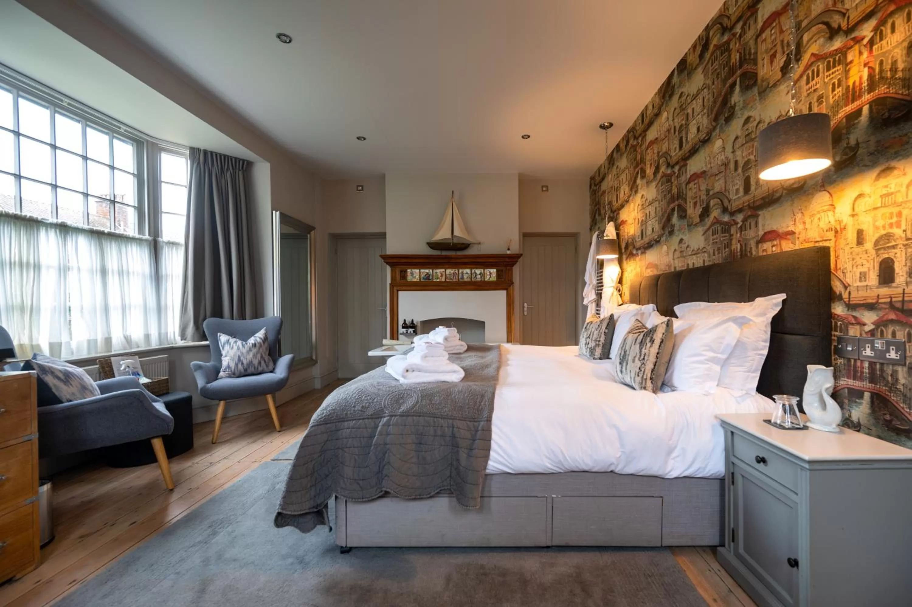 Bed in No33 HUNSTANTON BOUTIQUE ROOMS