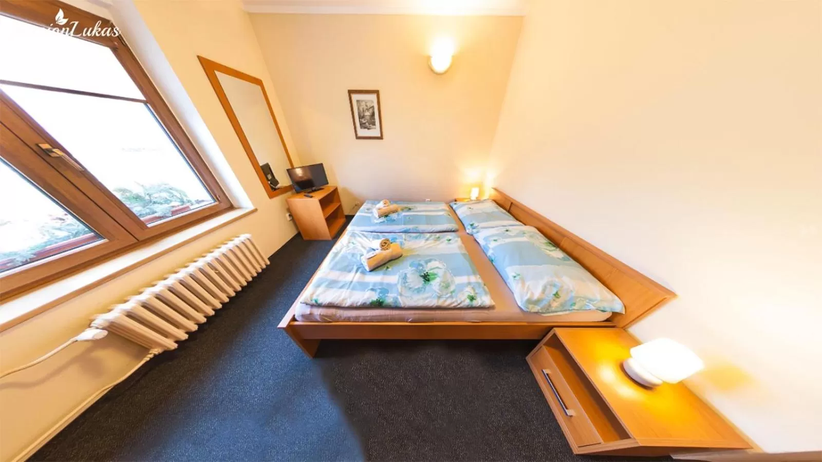 Bedroom, Bed in Pension Lukas