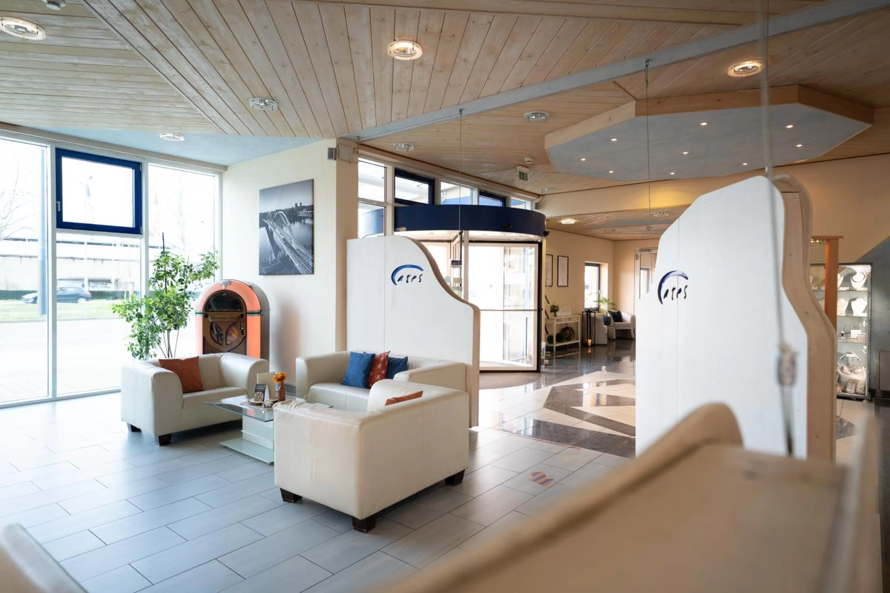Lobby or reception in ates Hotel Kehl