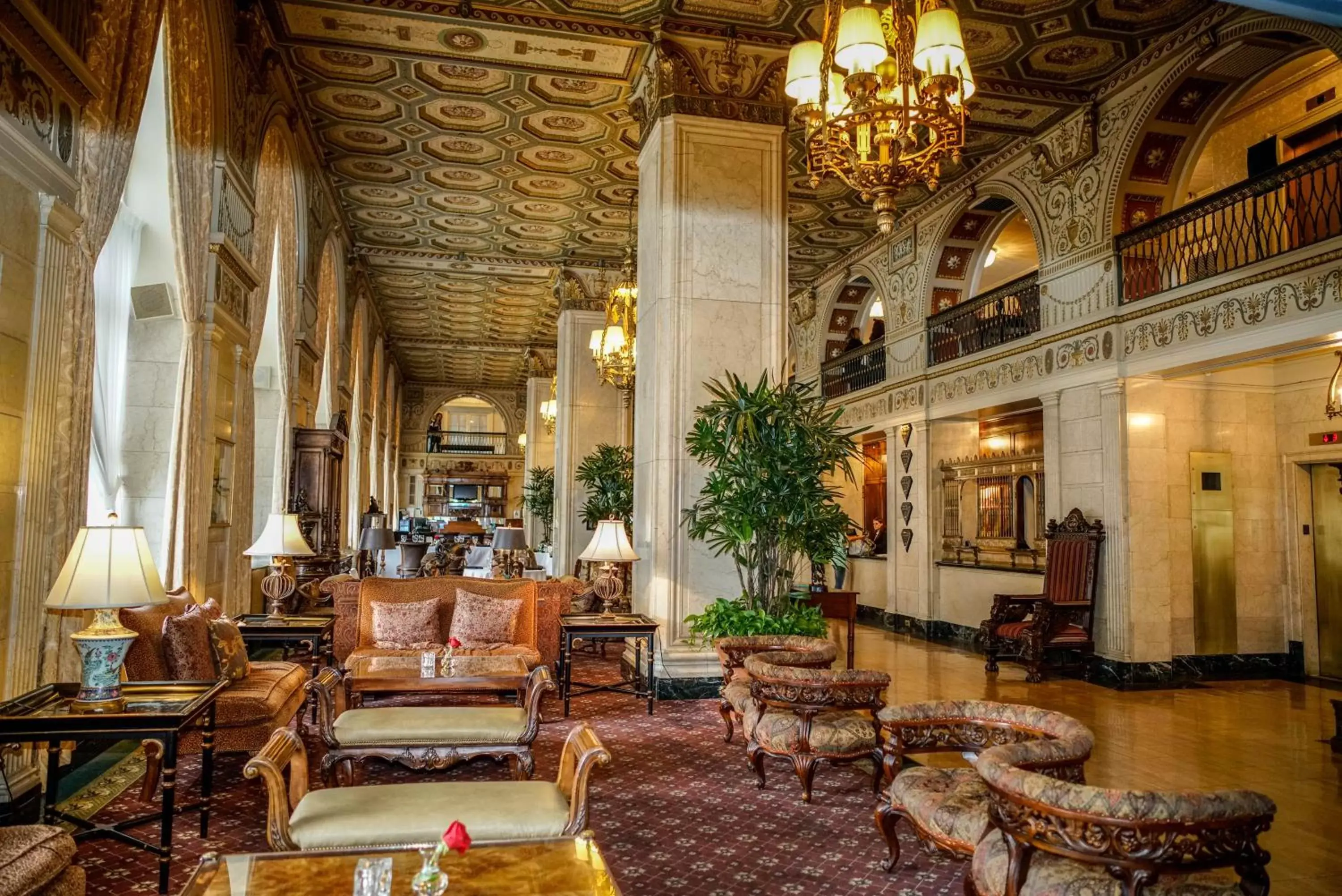 Lobby or reception in The Brown Hotel