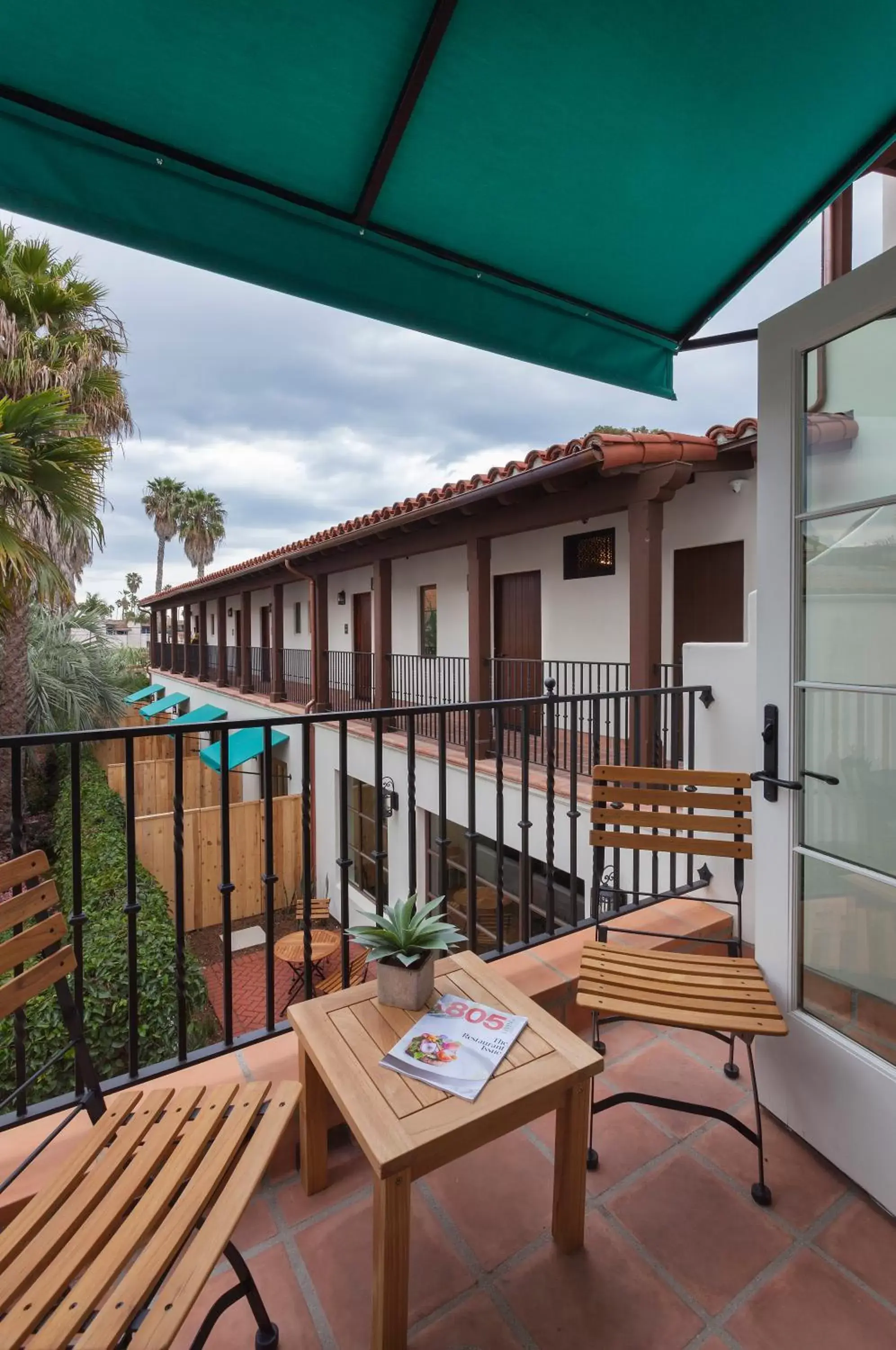 Balcony/Terrace in La Playa Inn Santa Barbara