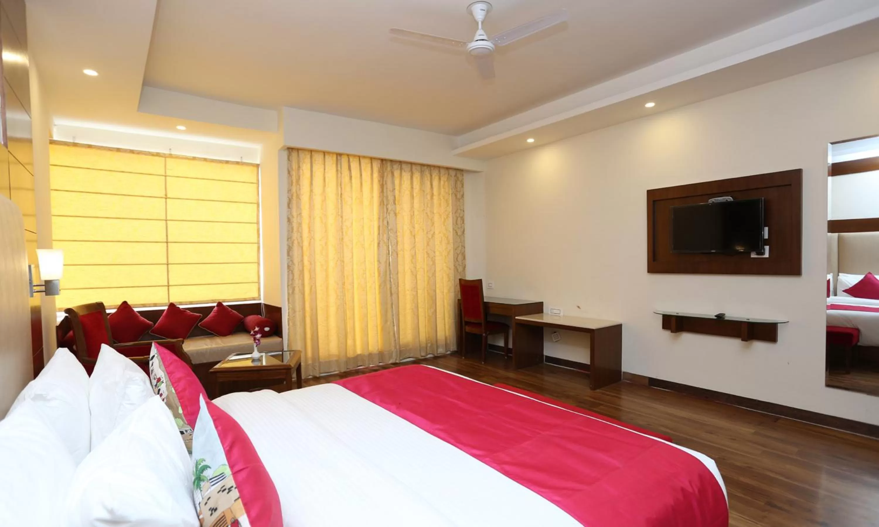 Photo of the whole room, Bed in The Allure Grand Resort -A Majestic Riverside Retreat