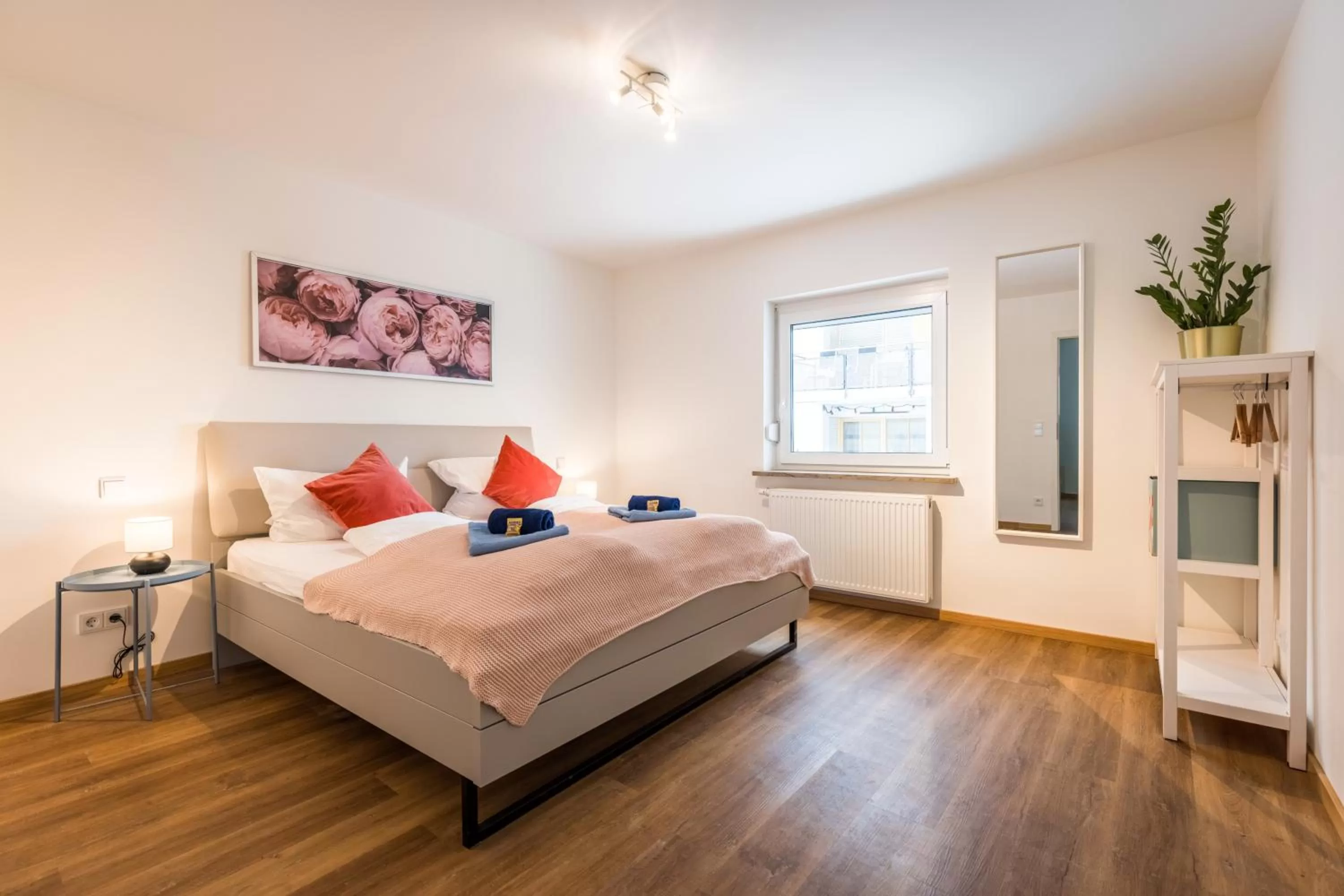 Bedroom, Bed in Arbio I Cozy Apartments Augsburg-Lechhausen