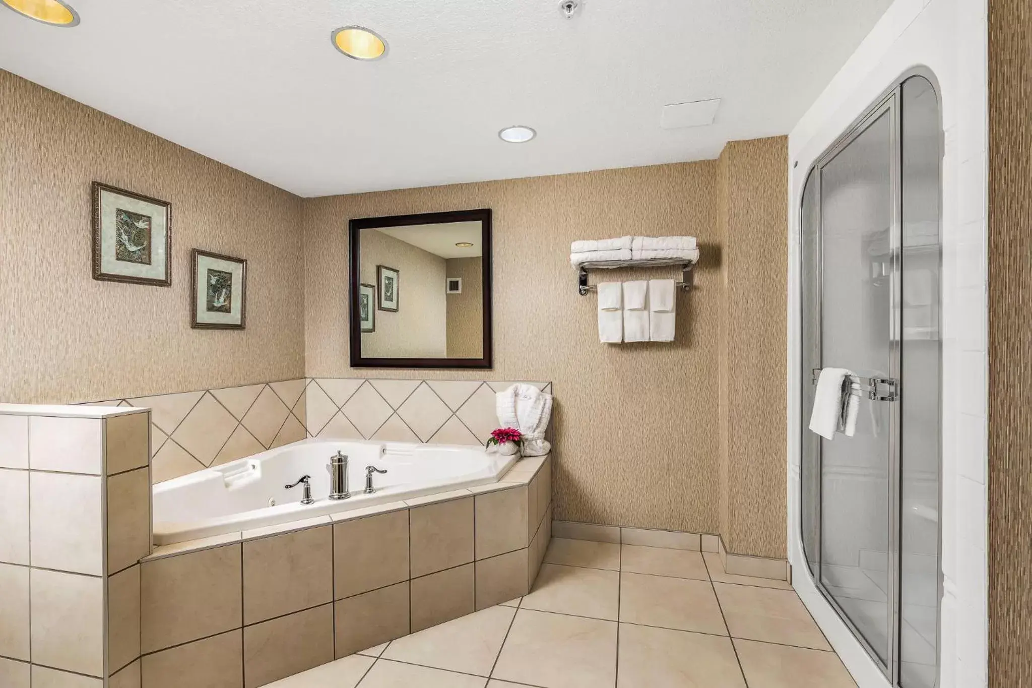 Guests, Bathroom in Redwood Inn & Suites
