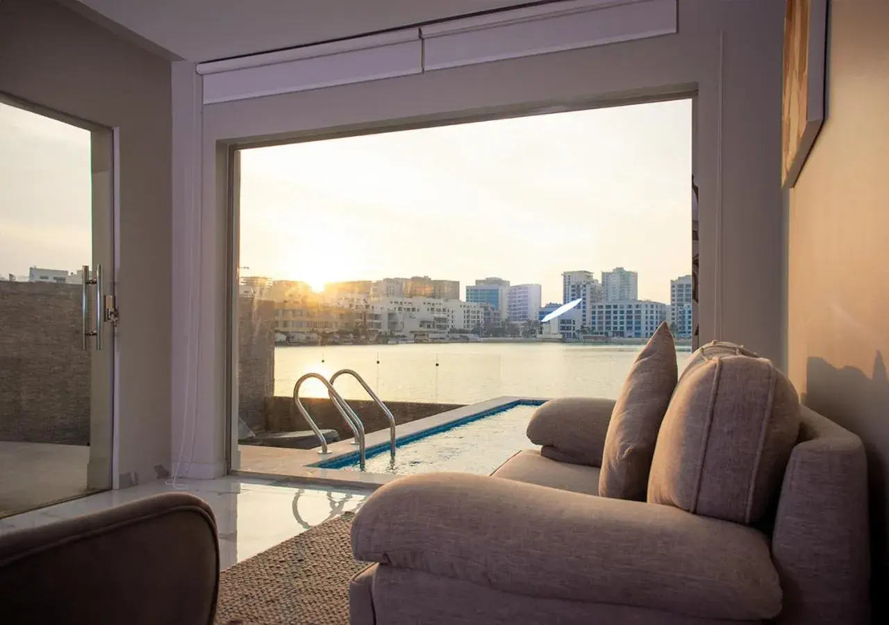 Pool view in The Sea Loft Boutique Chalets