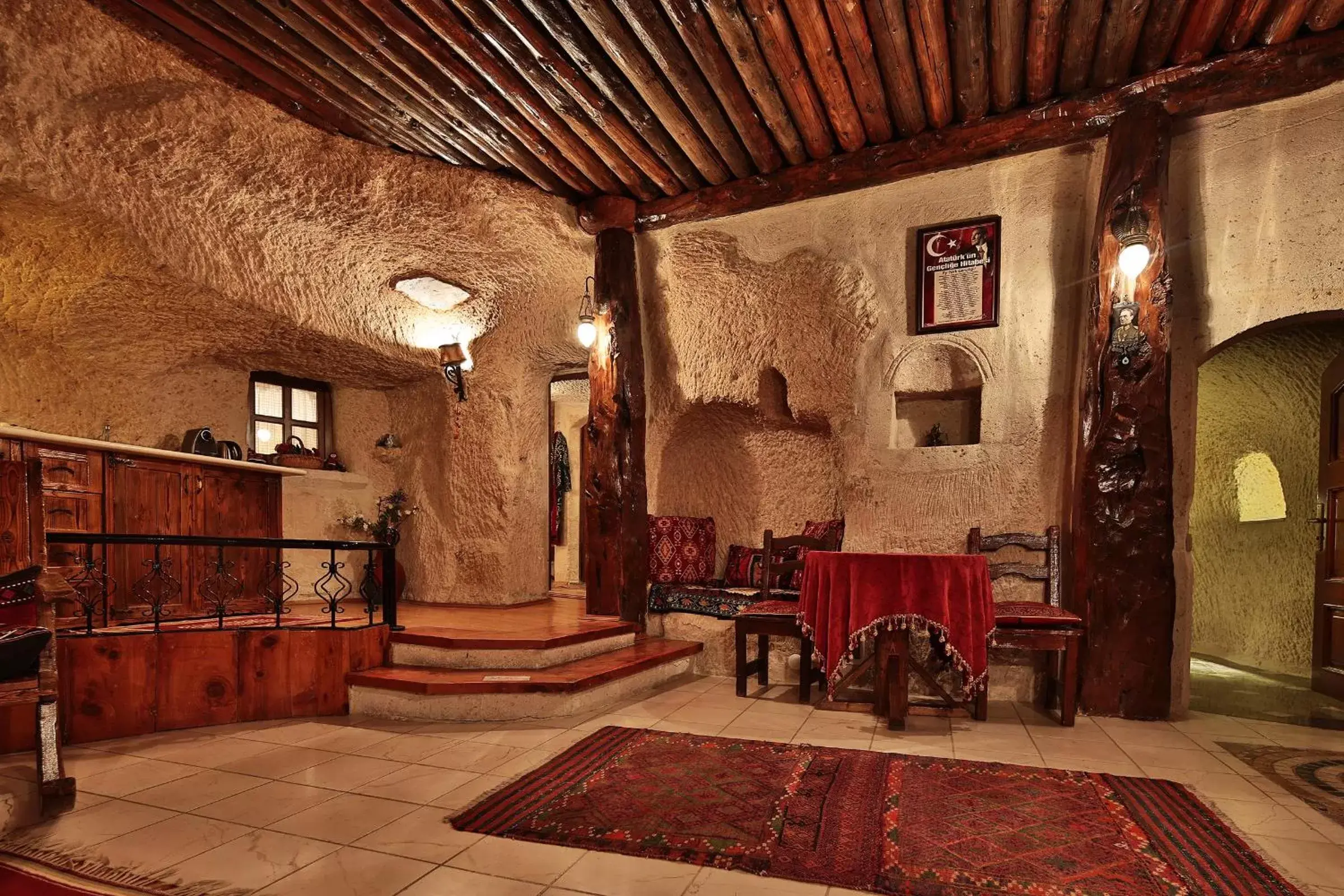 Kitchen or kitchenette in Cappadocia Cave Suites