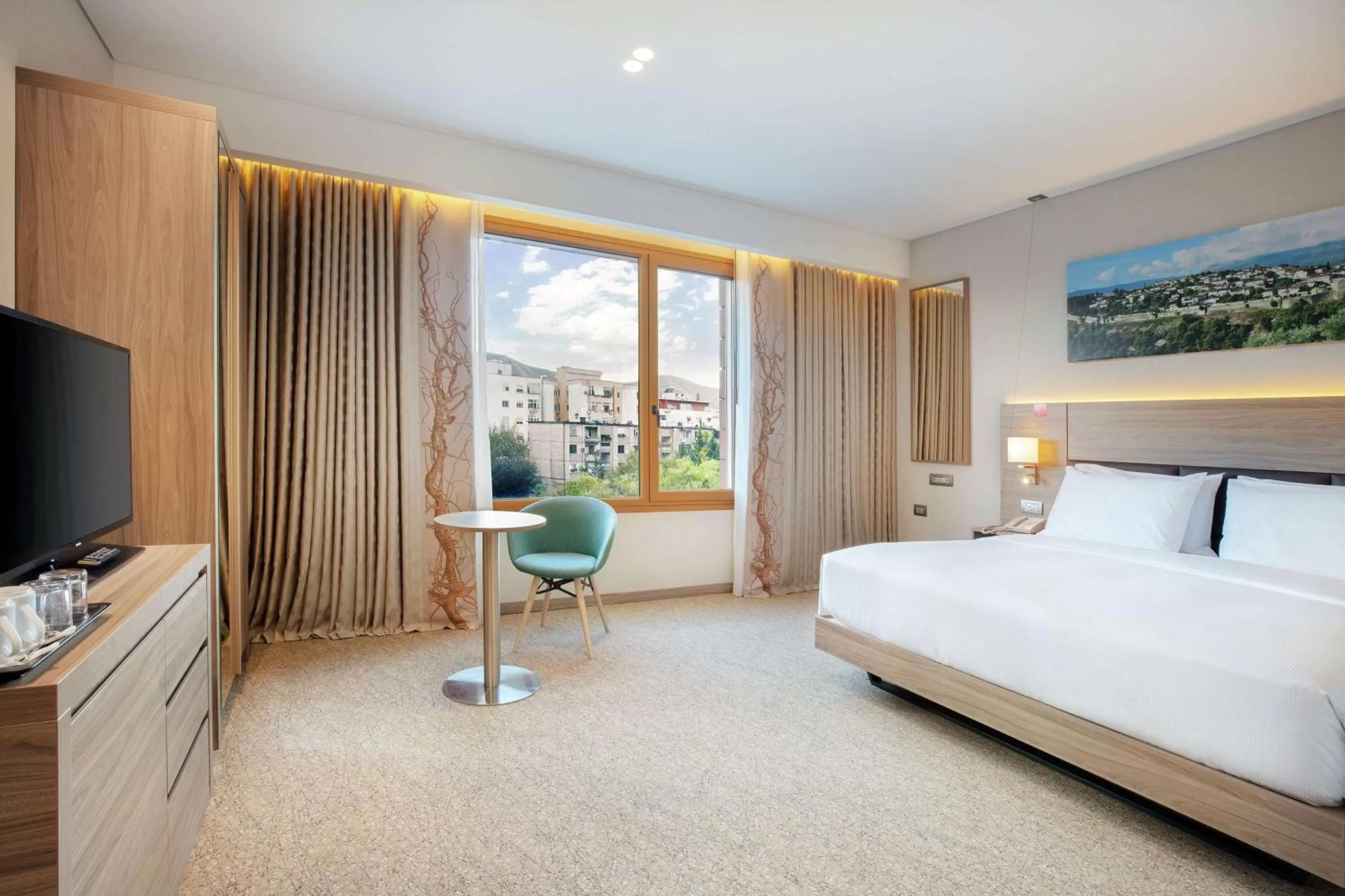 Bedroom, Bed in Hilton Garden Inn Tirana