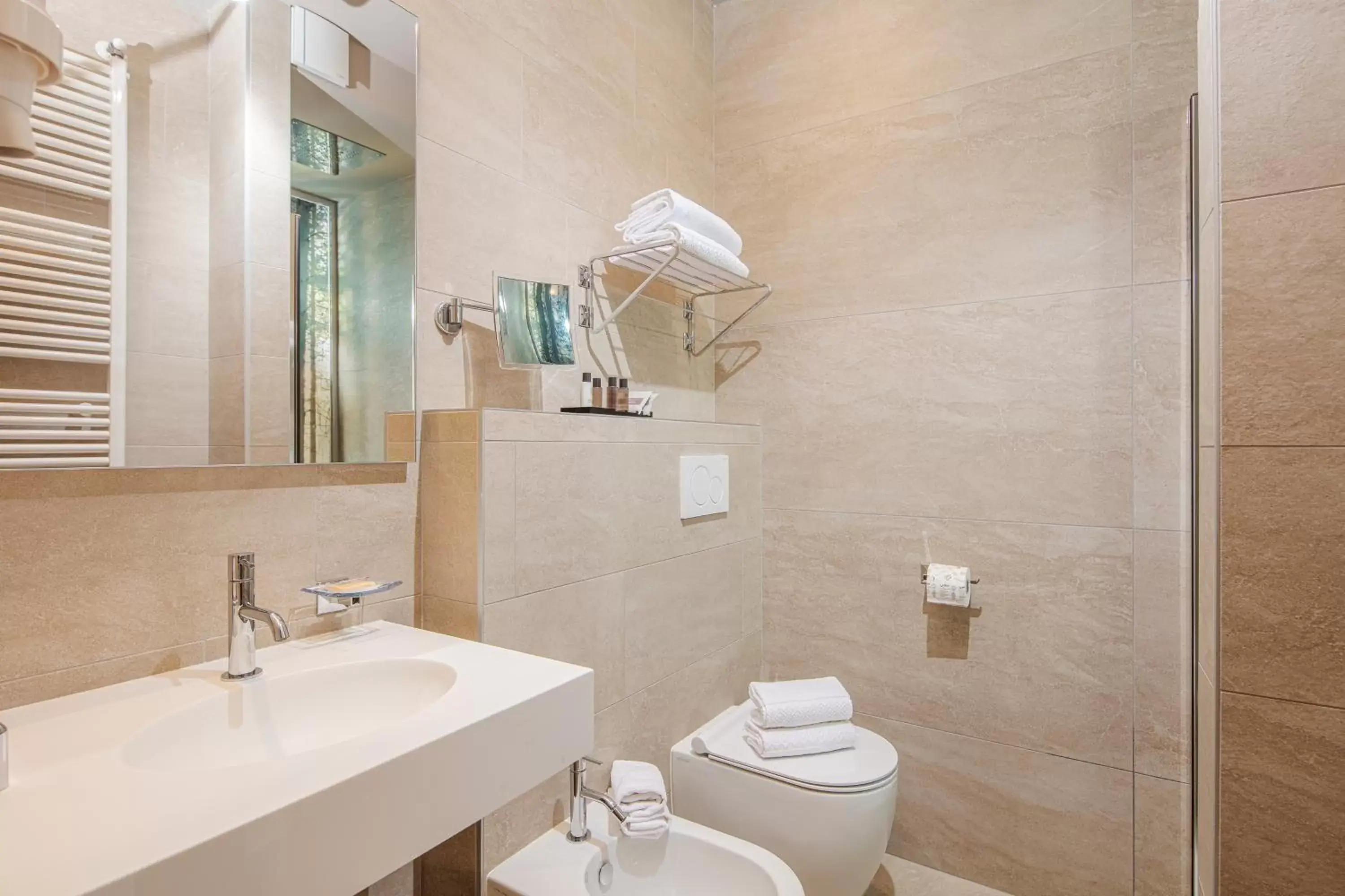 Shower, Bathroom in Hotel Franz
