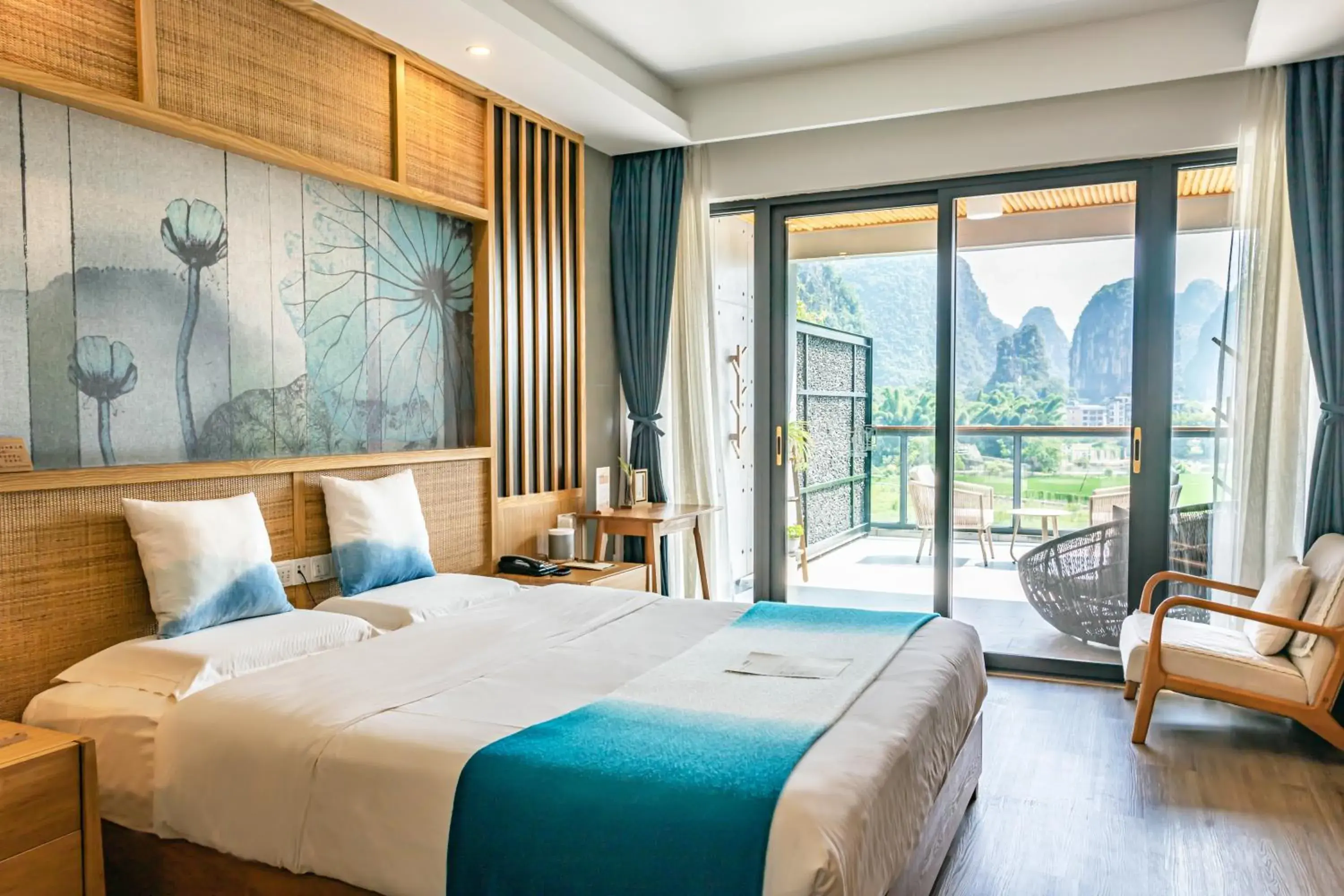 Double Room with Terrace free afternoon tea available in Yangshuo Zen Garden Resort Double Room with Terrace free afternoon tea available in Yangshuo Zen Garden Resort