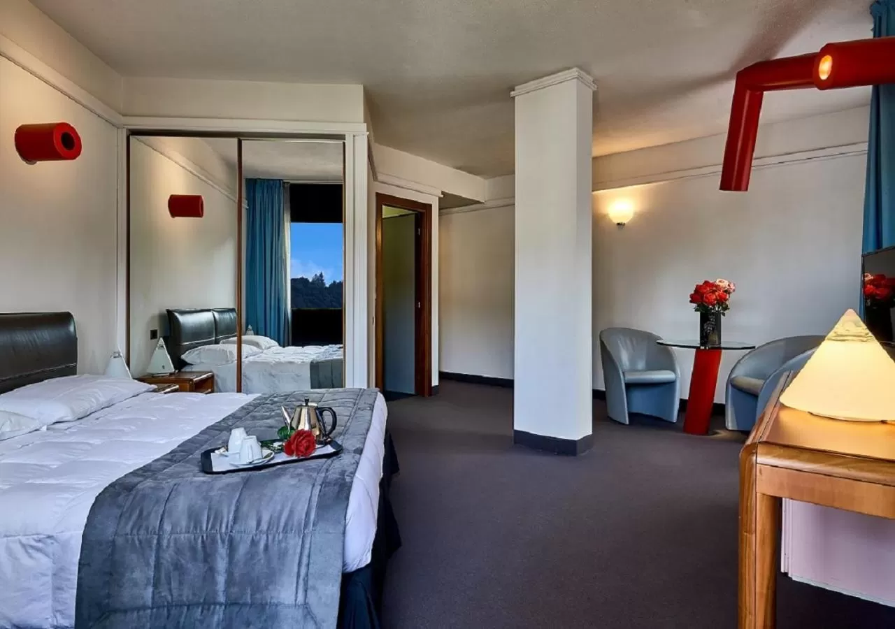 Photo of the whole room, Bed in Albornoz Palace Hotel