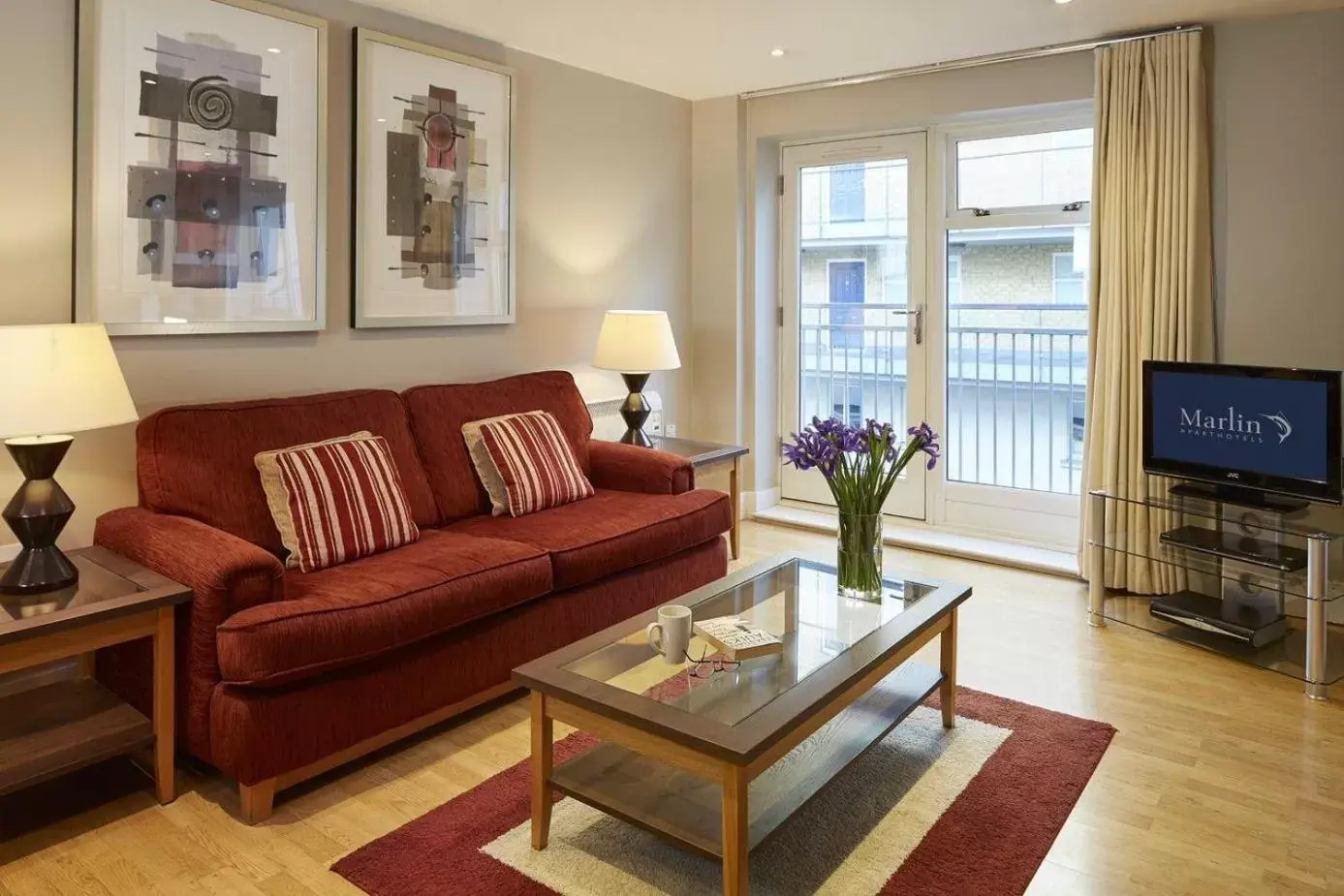 Living room, Seating Area in Marlin Apartments Commercial Road - Limehouse
