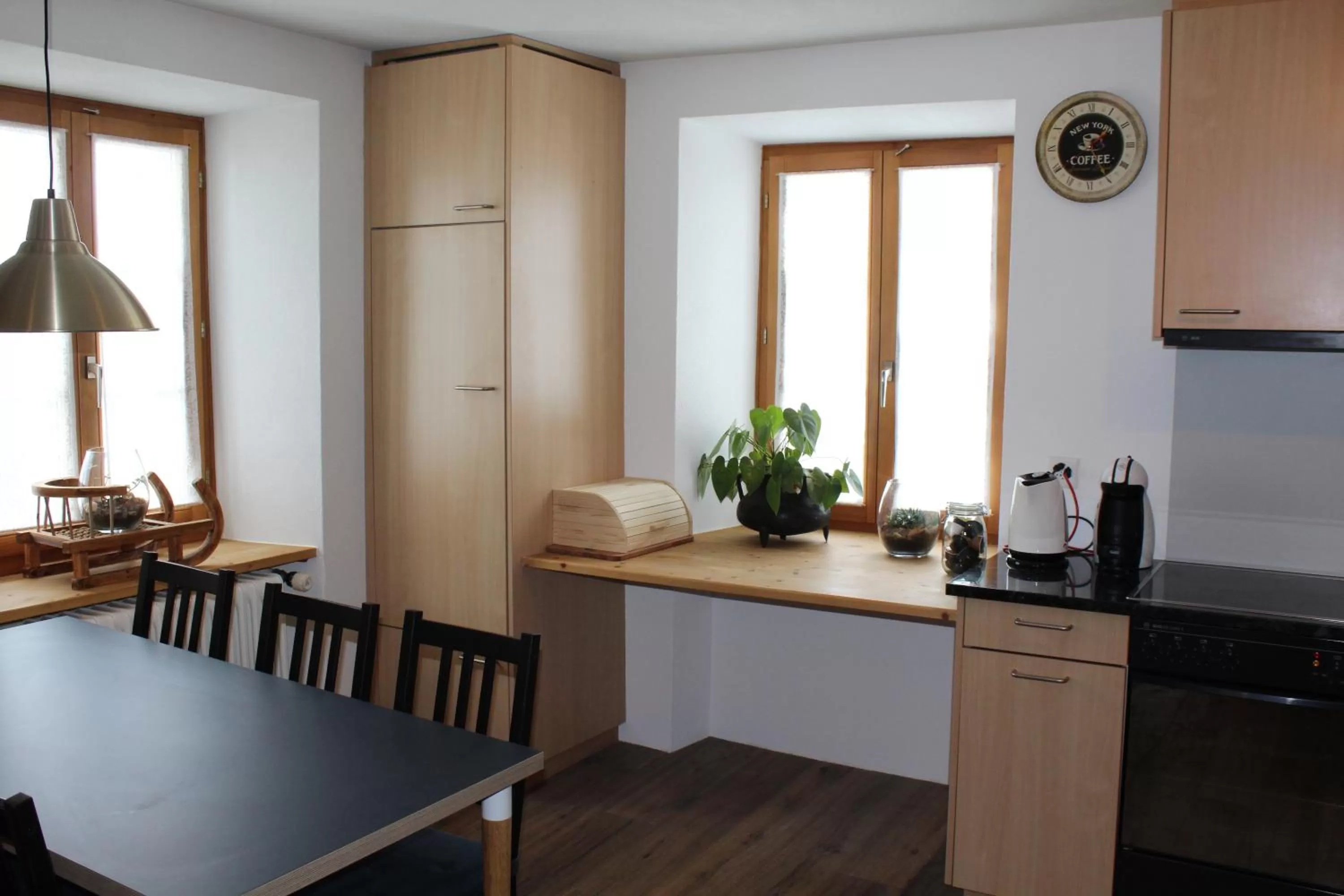 Kitchen or kitchenette in Hotel Wynegg