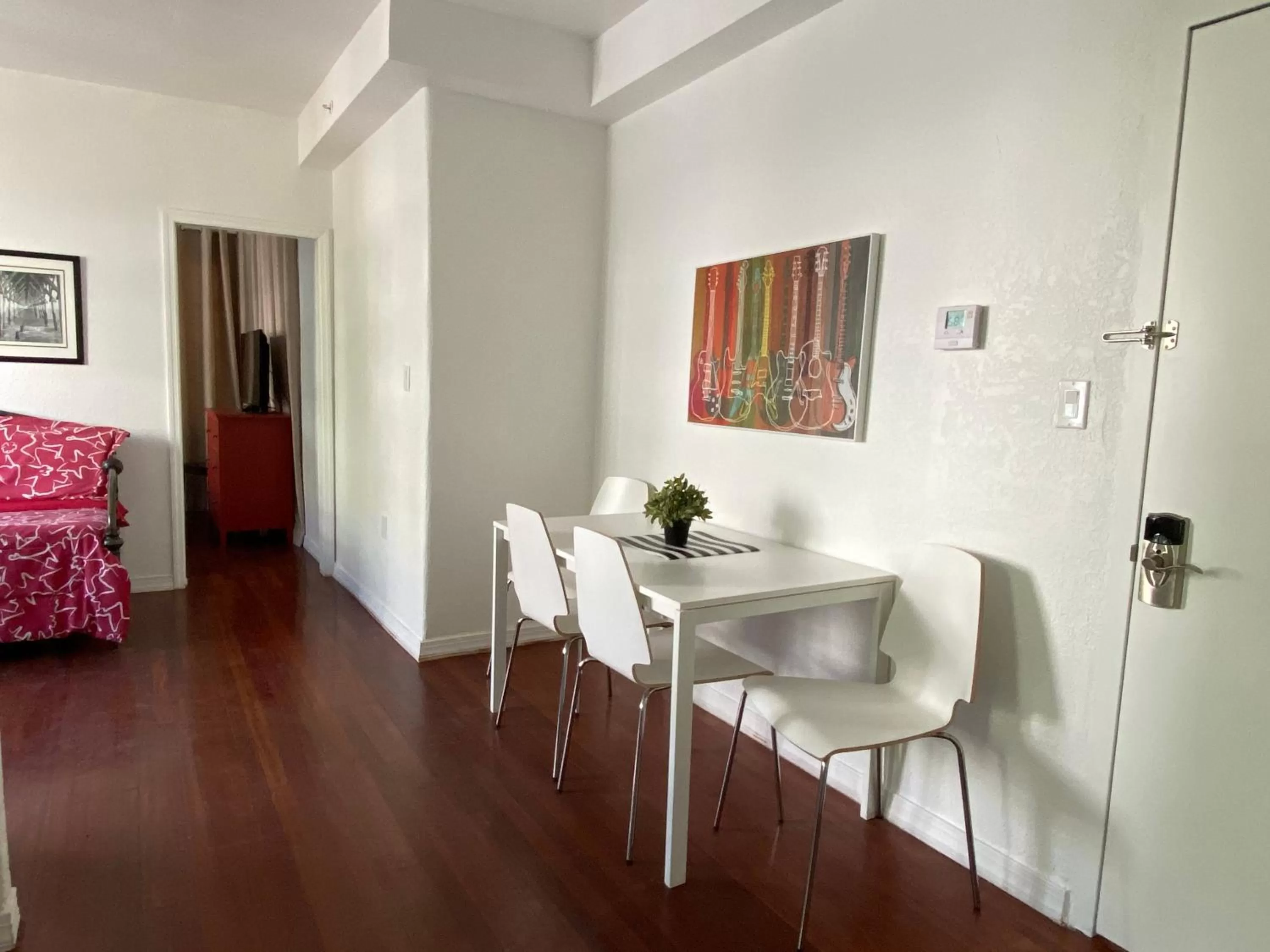 Living room, Bed in Harding Boutique Apartments
