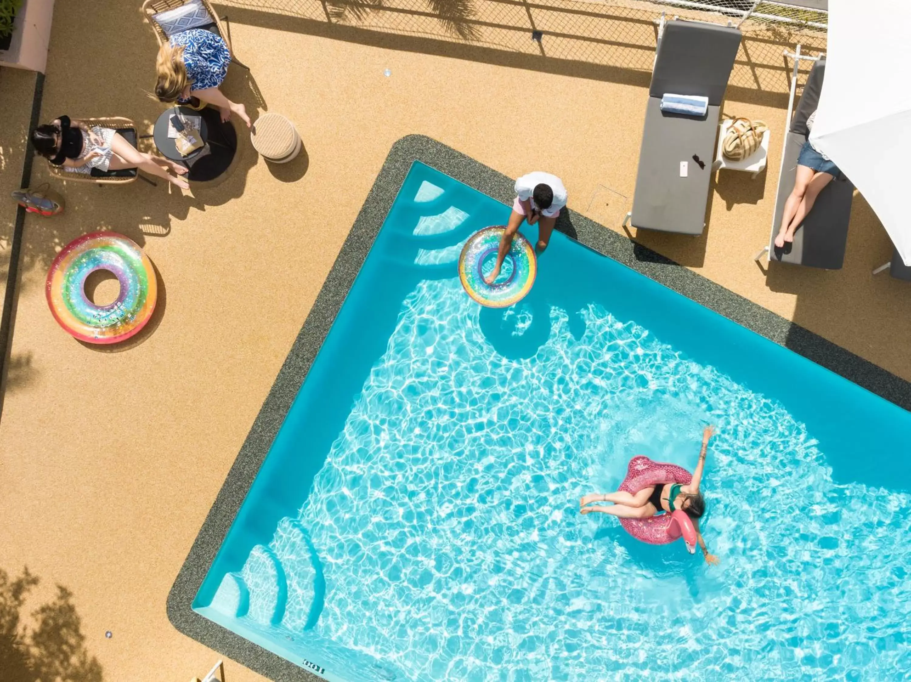 People, Pool View in The Originals Boutique, Hôtel des Orangers, Cannes (Inter-Hotel)