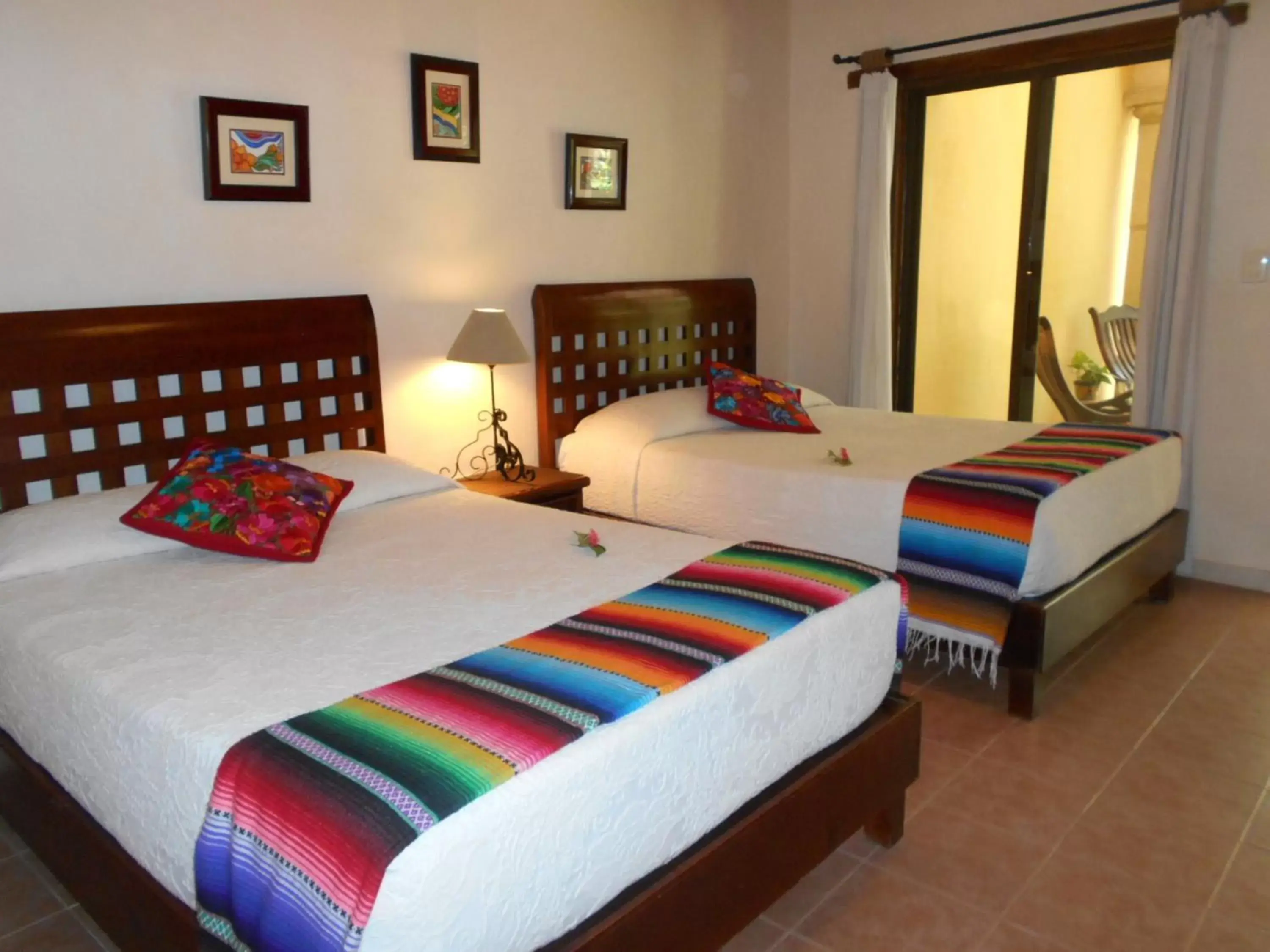 Decorative detail, Bed in Hacienda Chichen Resort and Yaxkin Spa