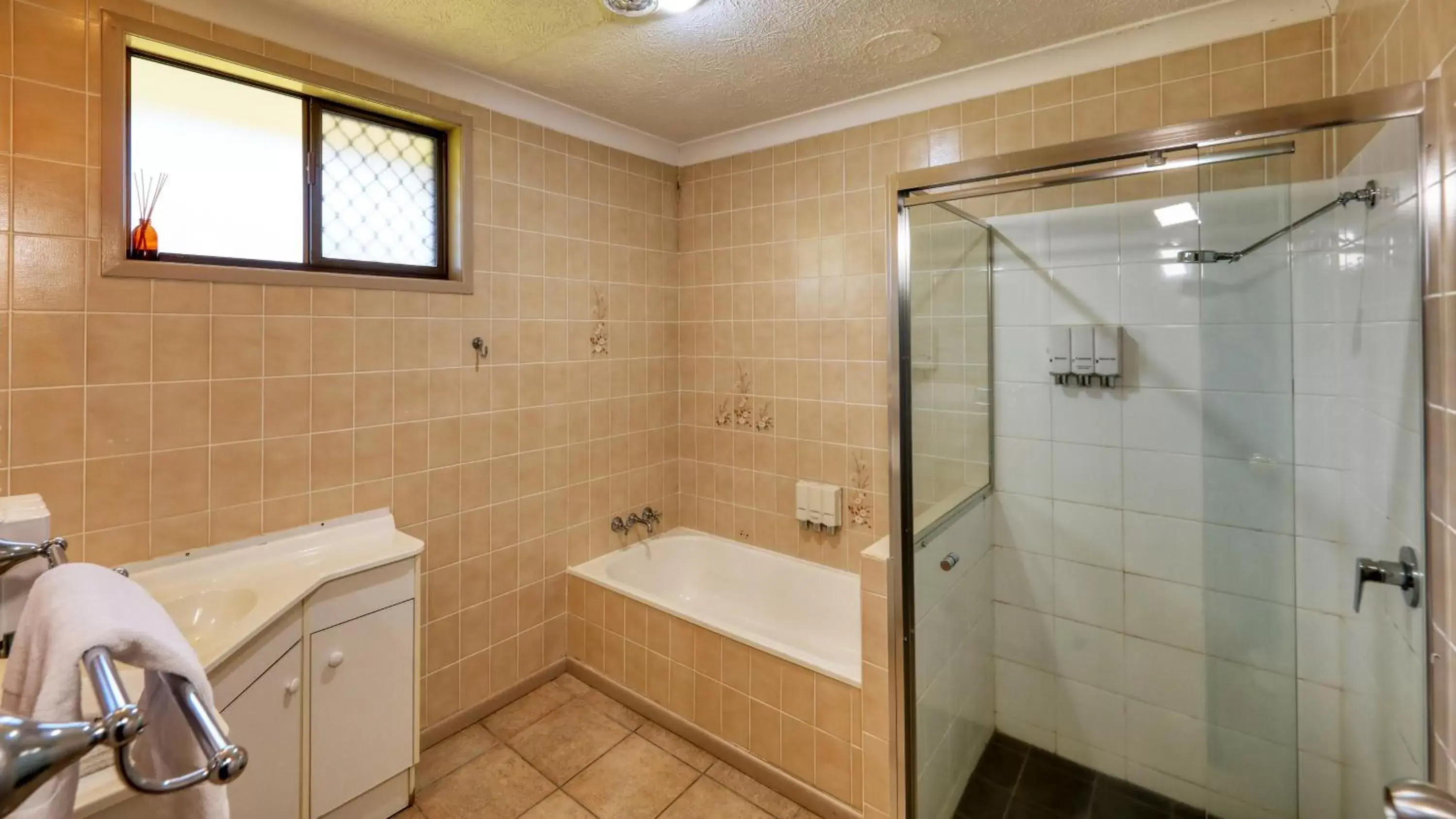 Shower, Bathroom in James Street Motor Inn
