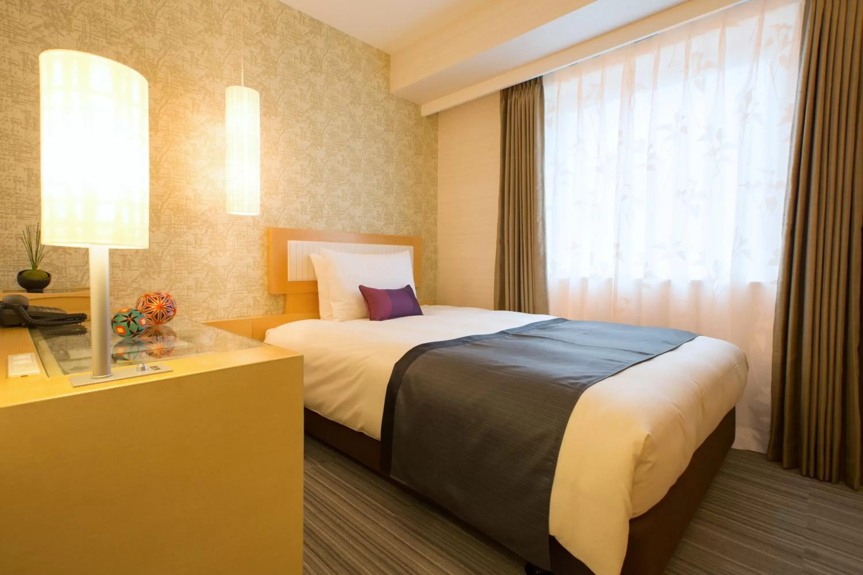 Bed in Hotel Resol Trinity Kanazawa