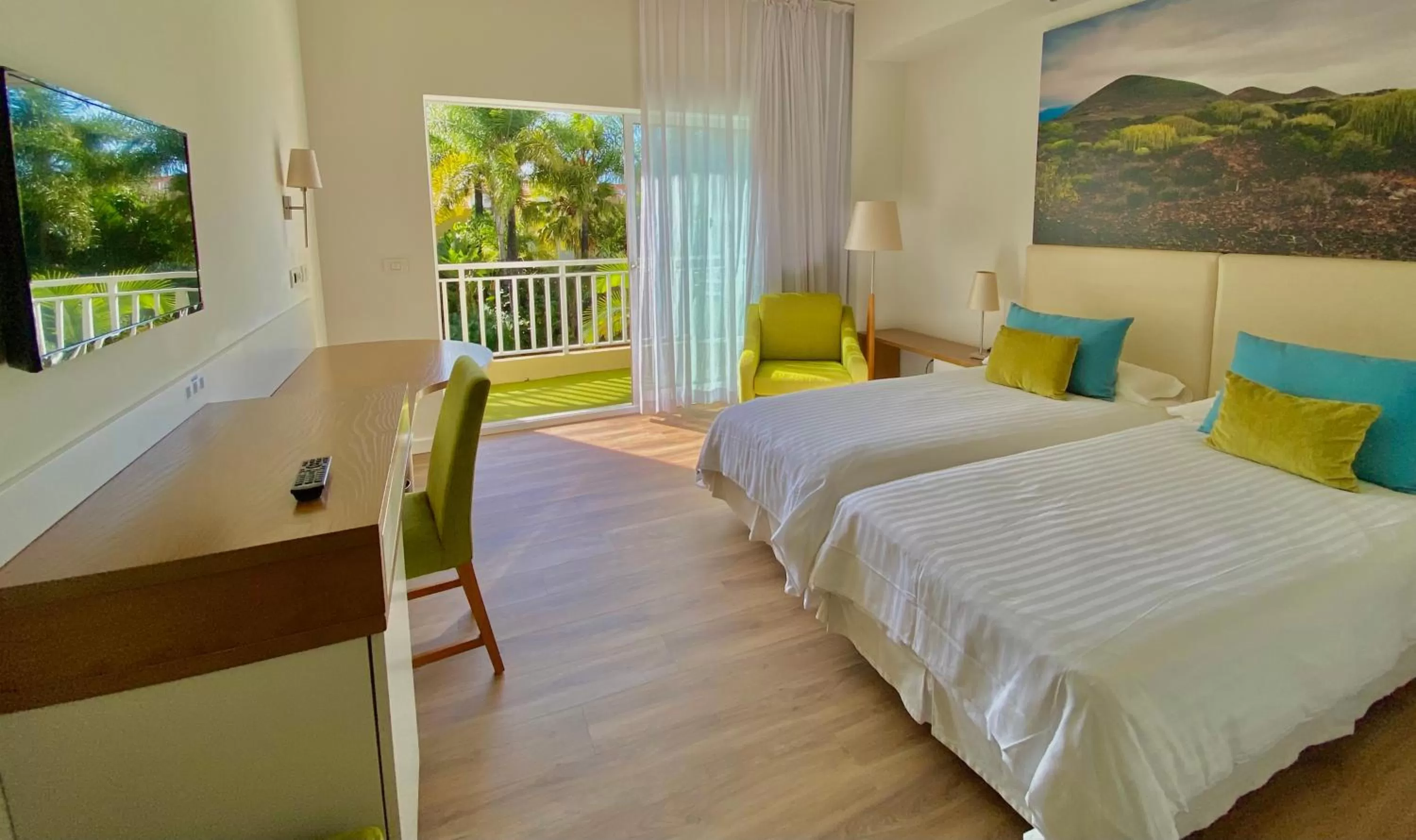 Bed in Hotel Tigaiga