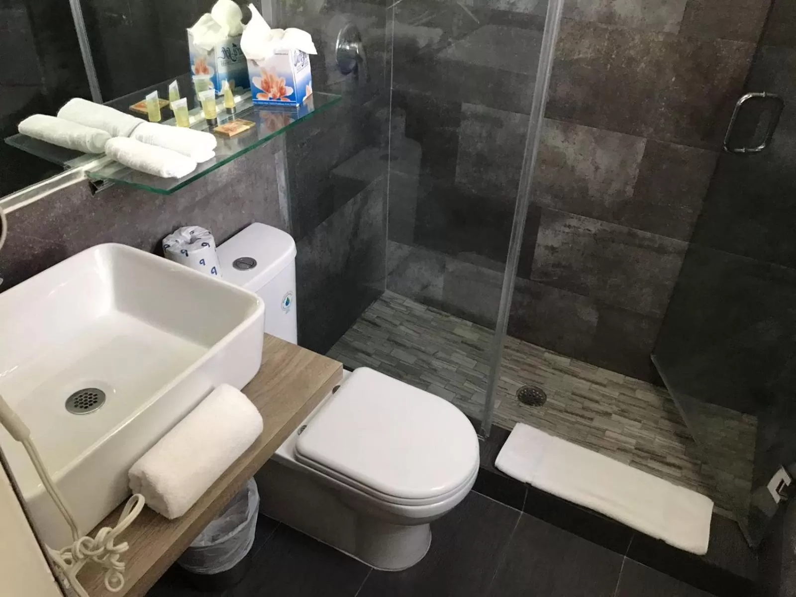 Shower in Century Hotel