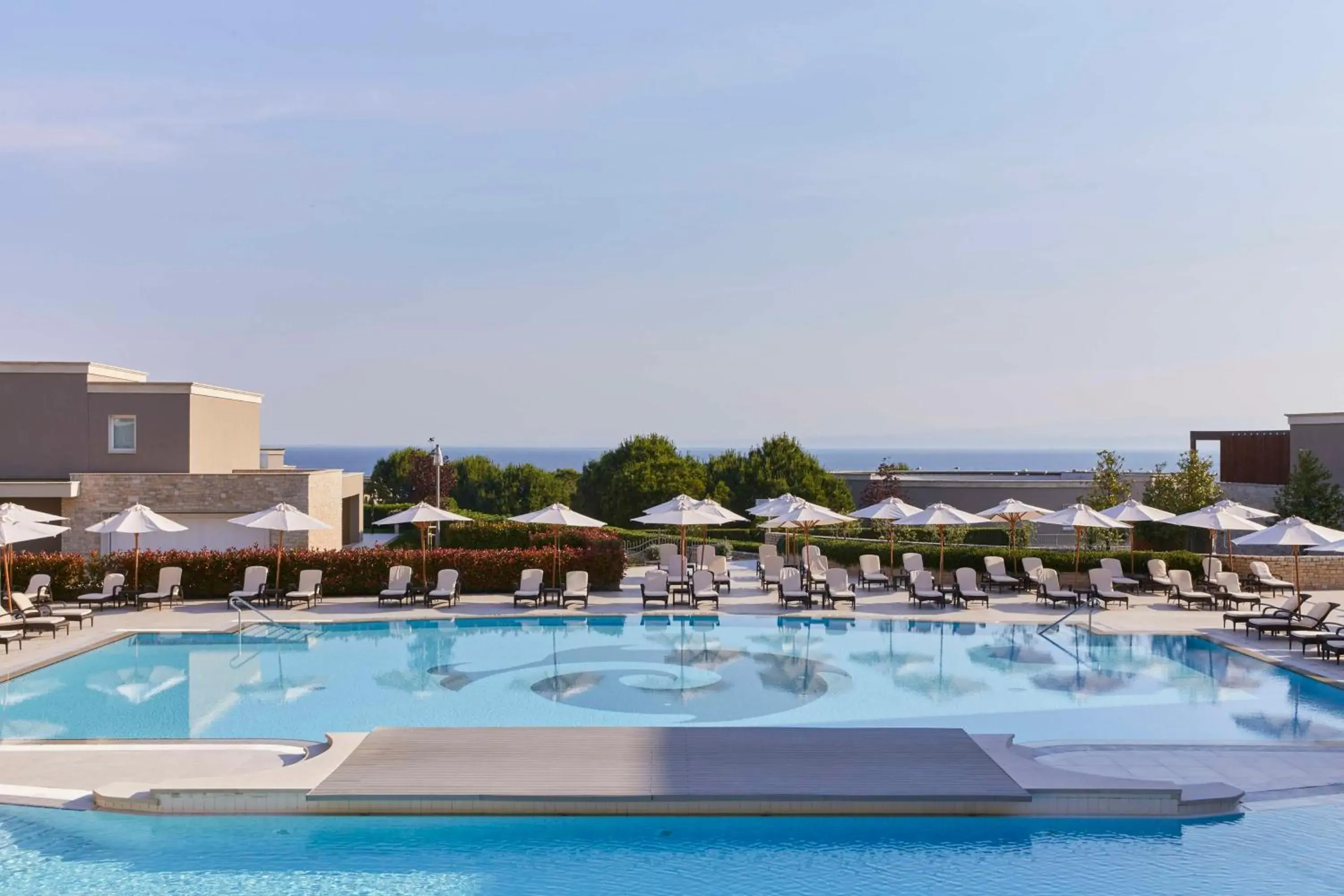 Pool view, Swimming Pool in Kempinski Hotel Adriatic Istria Croatia
