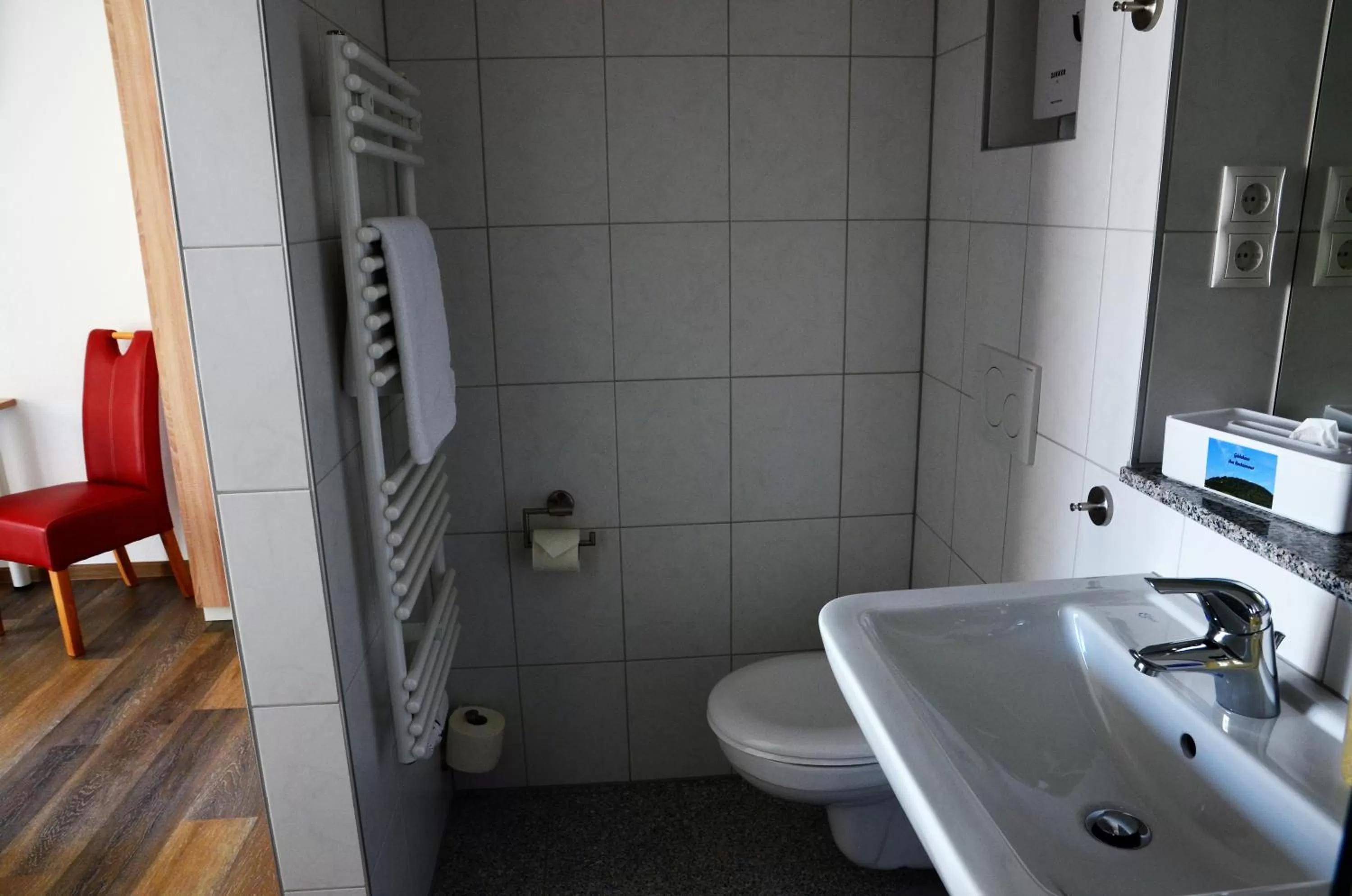 Toilet in Gästehaus Am Hochsimmer