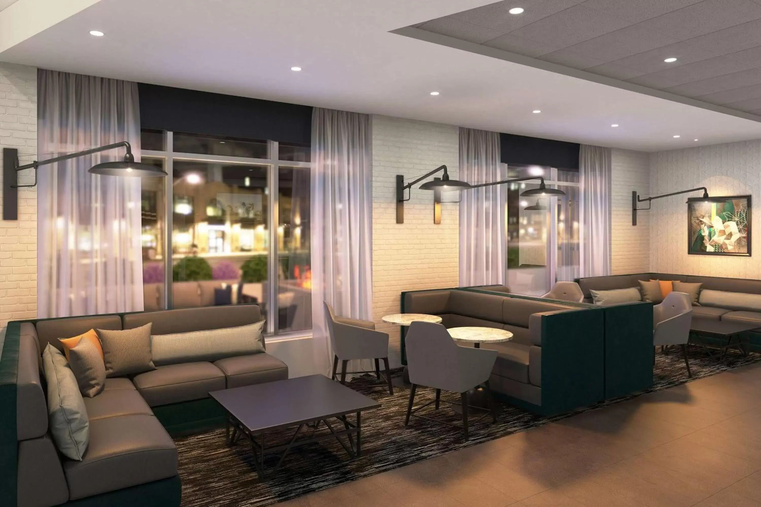 Lobby or reception, Lounge/Bar in Hyatt Place Austin Airport