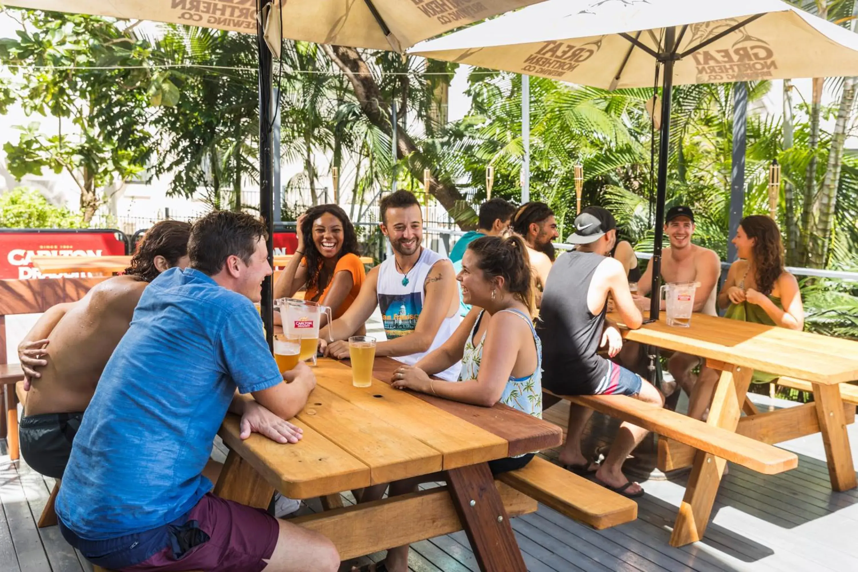 Patio in Summer House Backpackers Cairns