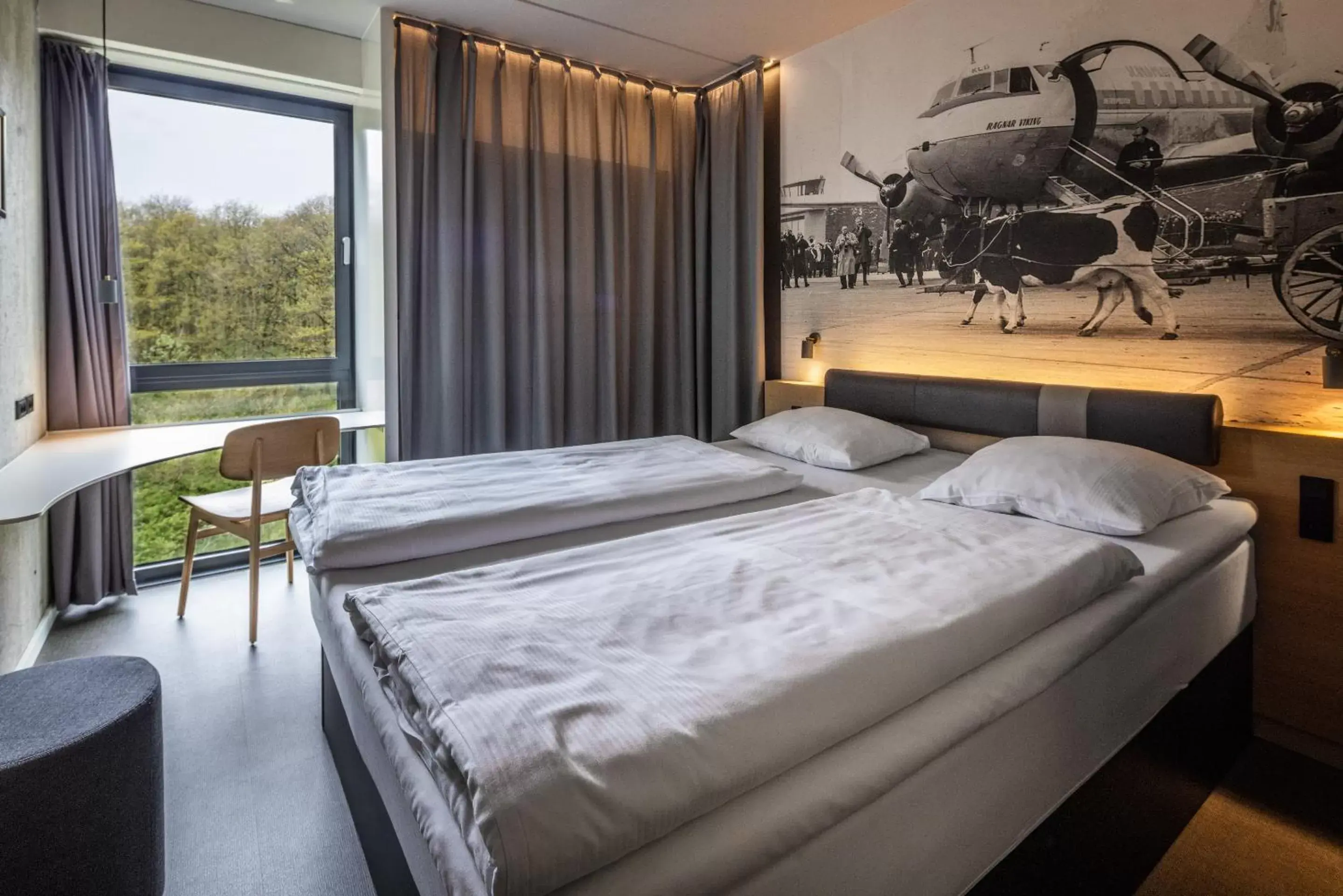 Bed in Billund Airport Hotel