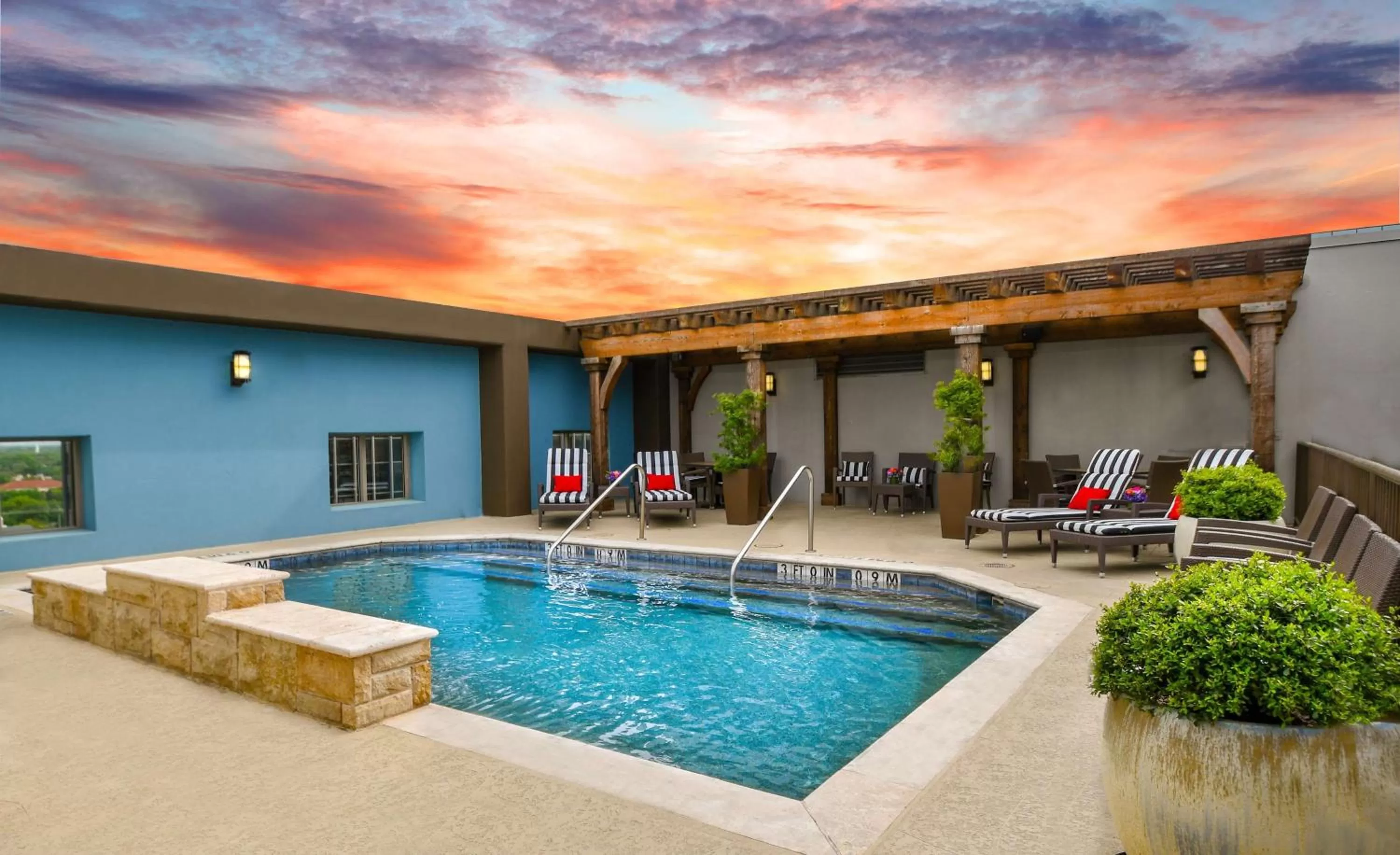 Pool view in Hilton Dallas-Park Cities