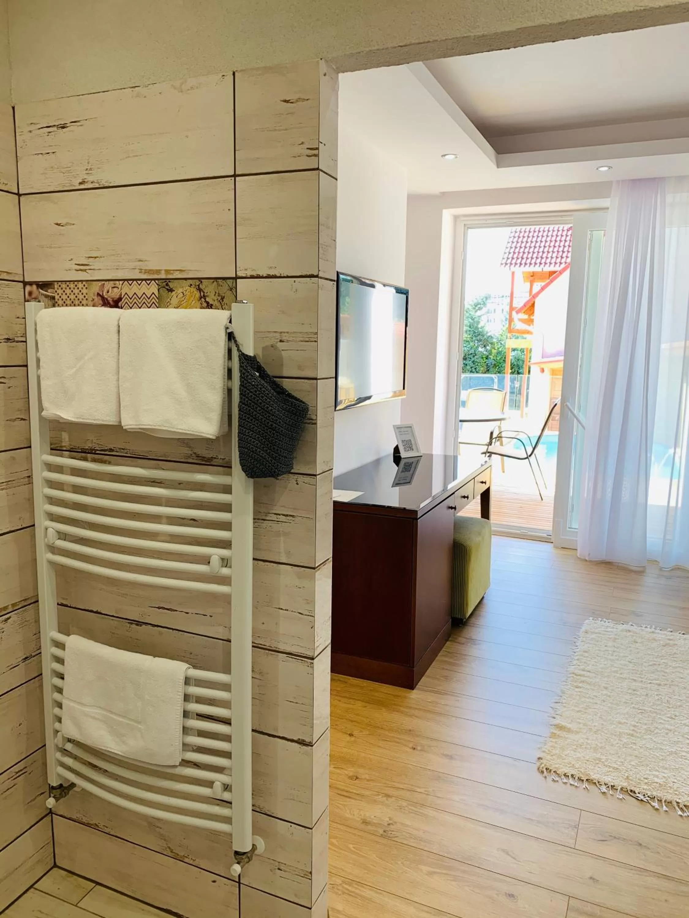 Bed in Egria Apartments