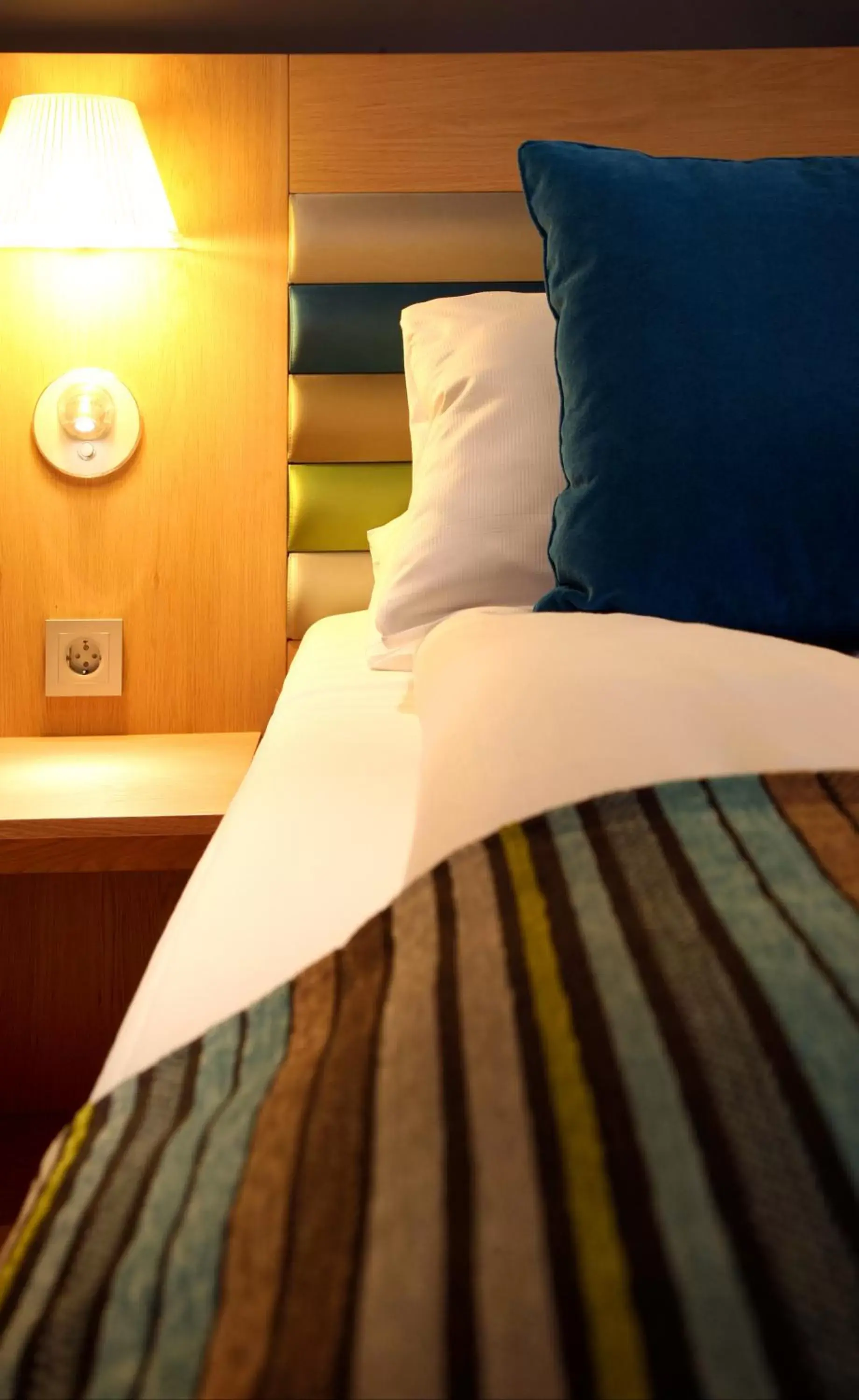 Decorative detail, Bed in Thon Hotel Brønnøysund Decorative detail, Bed in Thon Hotel Brønnøysund