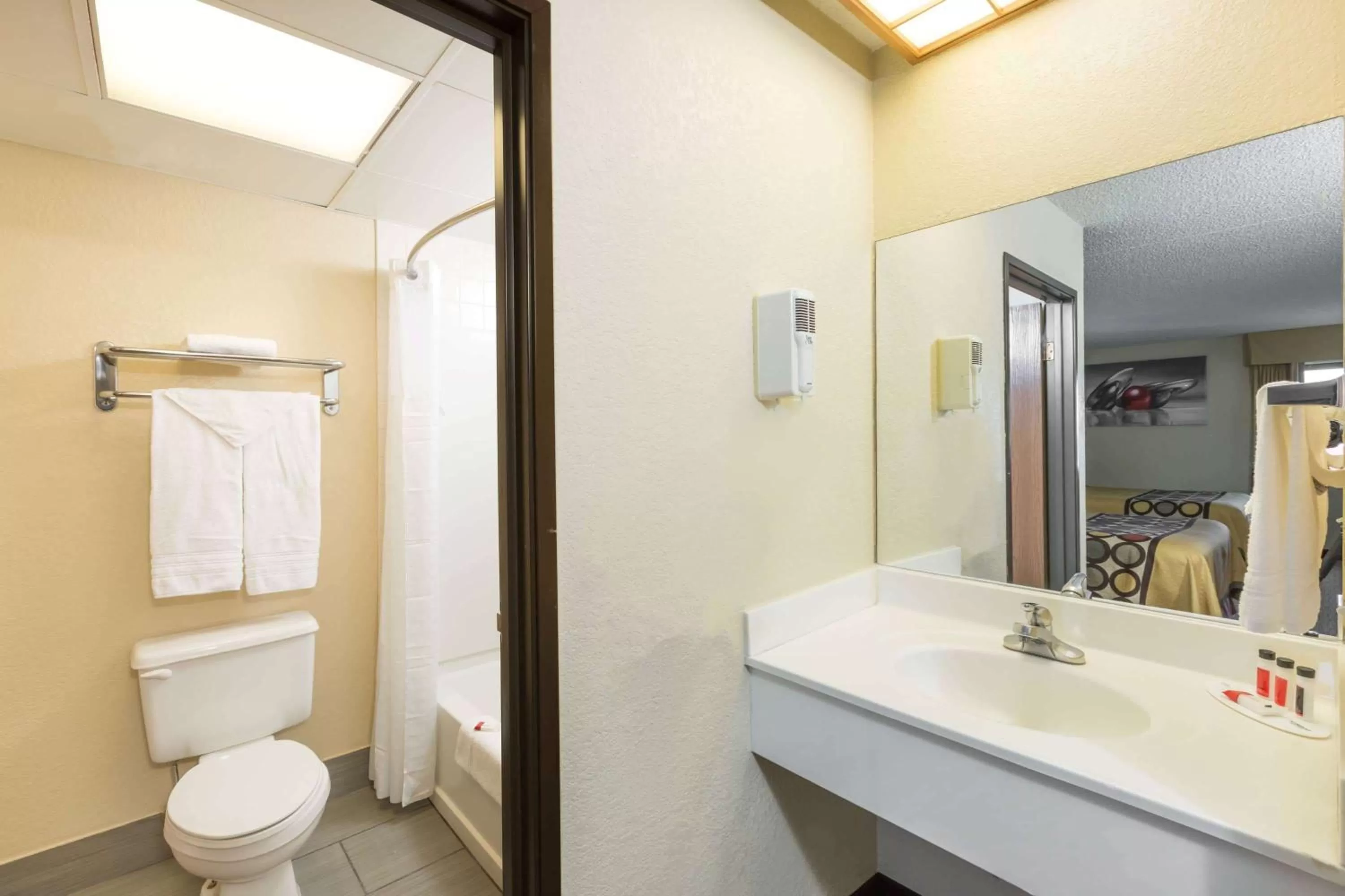 Bathroom in Super 8 by Wyndham Wichita North