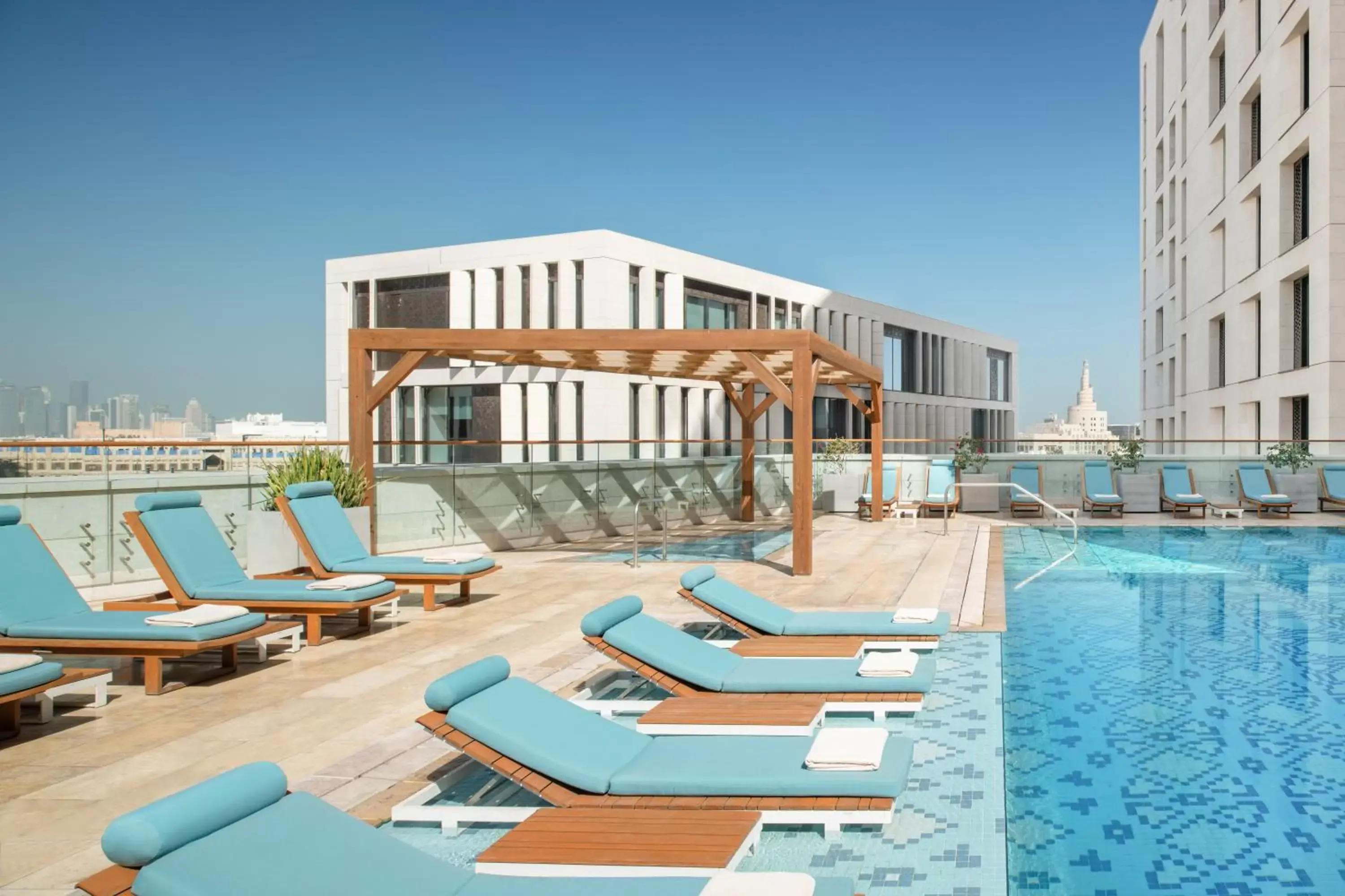 Swimming Pool in Alwadi Hotel Doha - MGallery