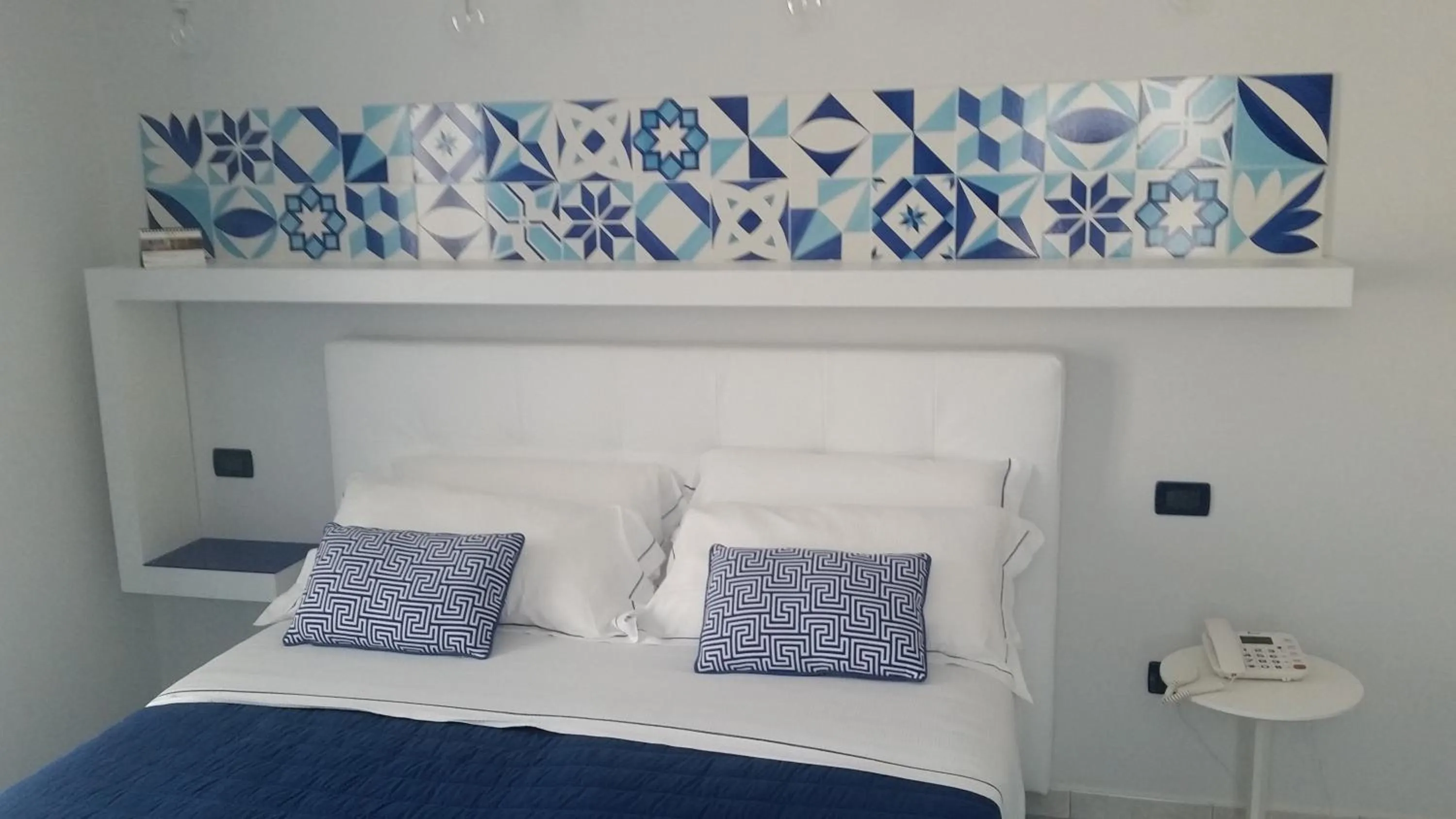 Decorative detail, Bed in Hotel Leone