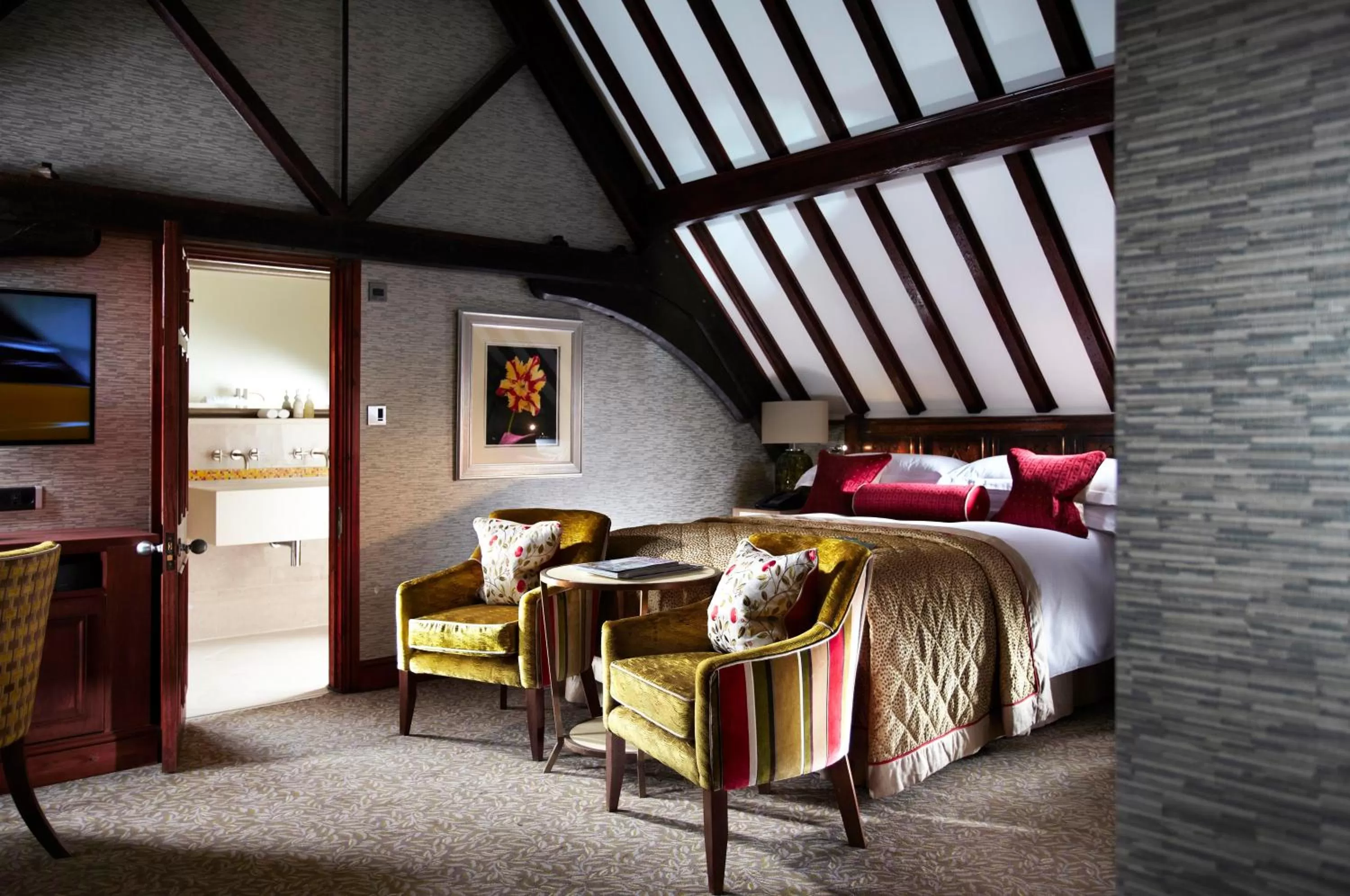 Bed in Pennyhill Park Hotel and Spa