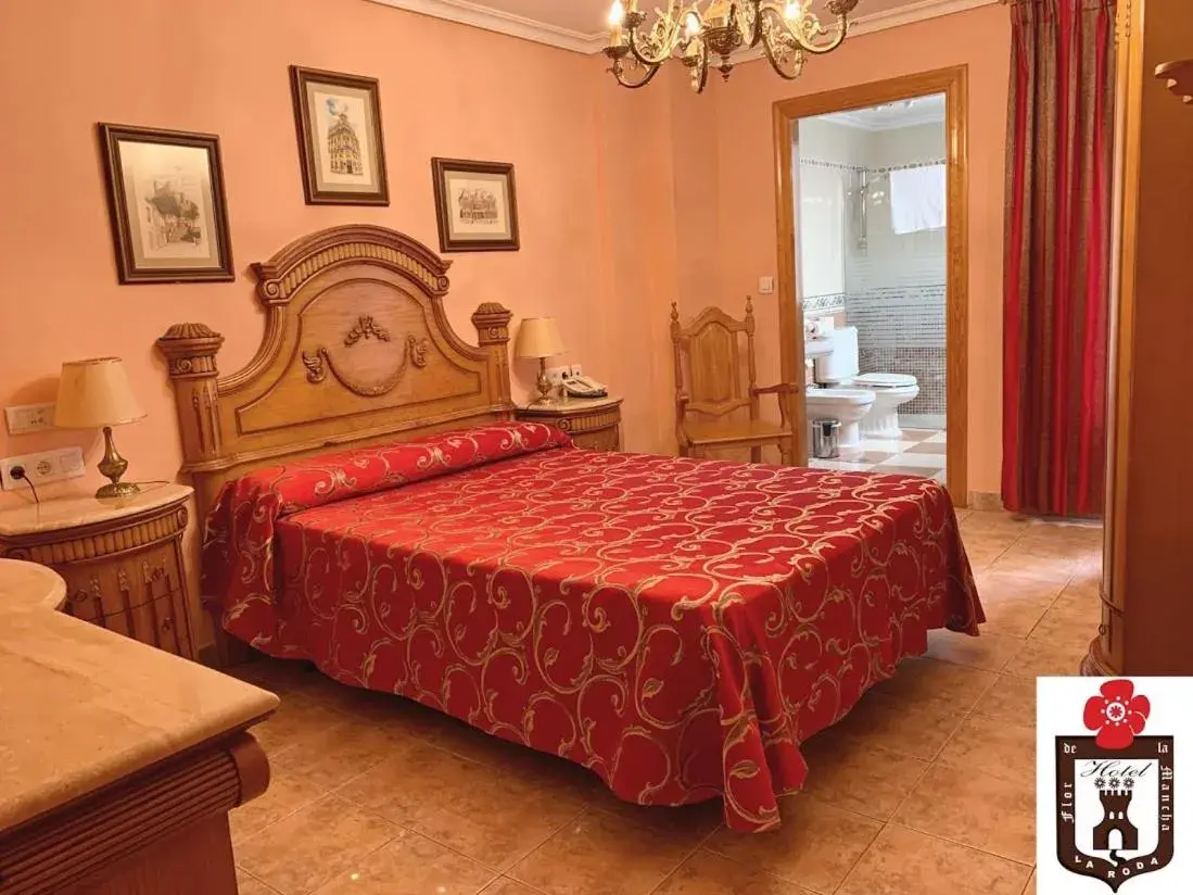 Bed in Hotel Flor de la Mancha