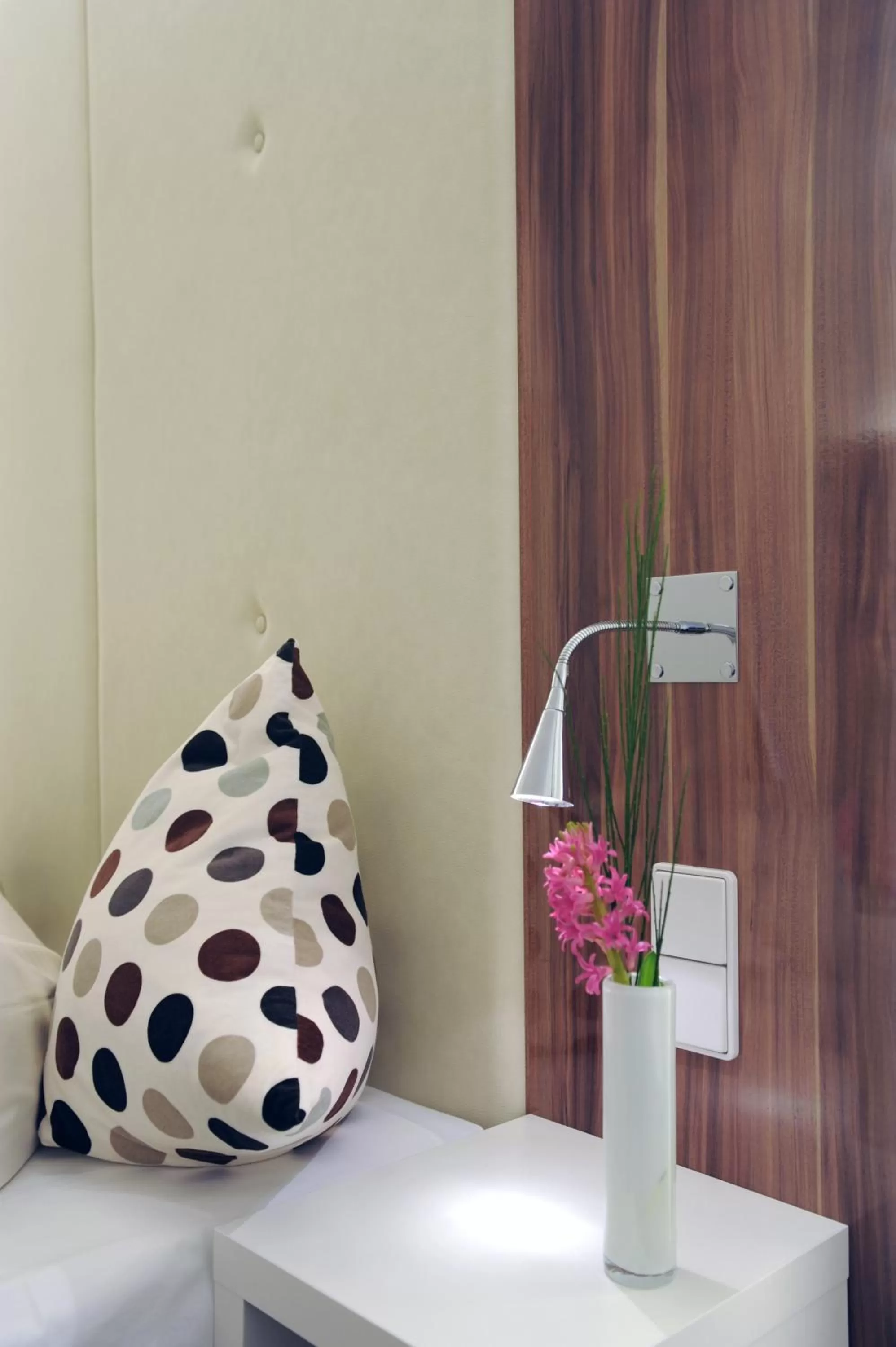 Decorative detail, Bed in Ibis Styles Frankfurt City