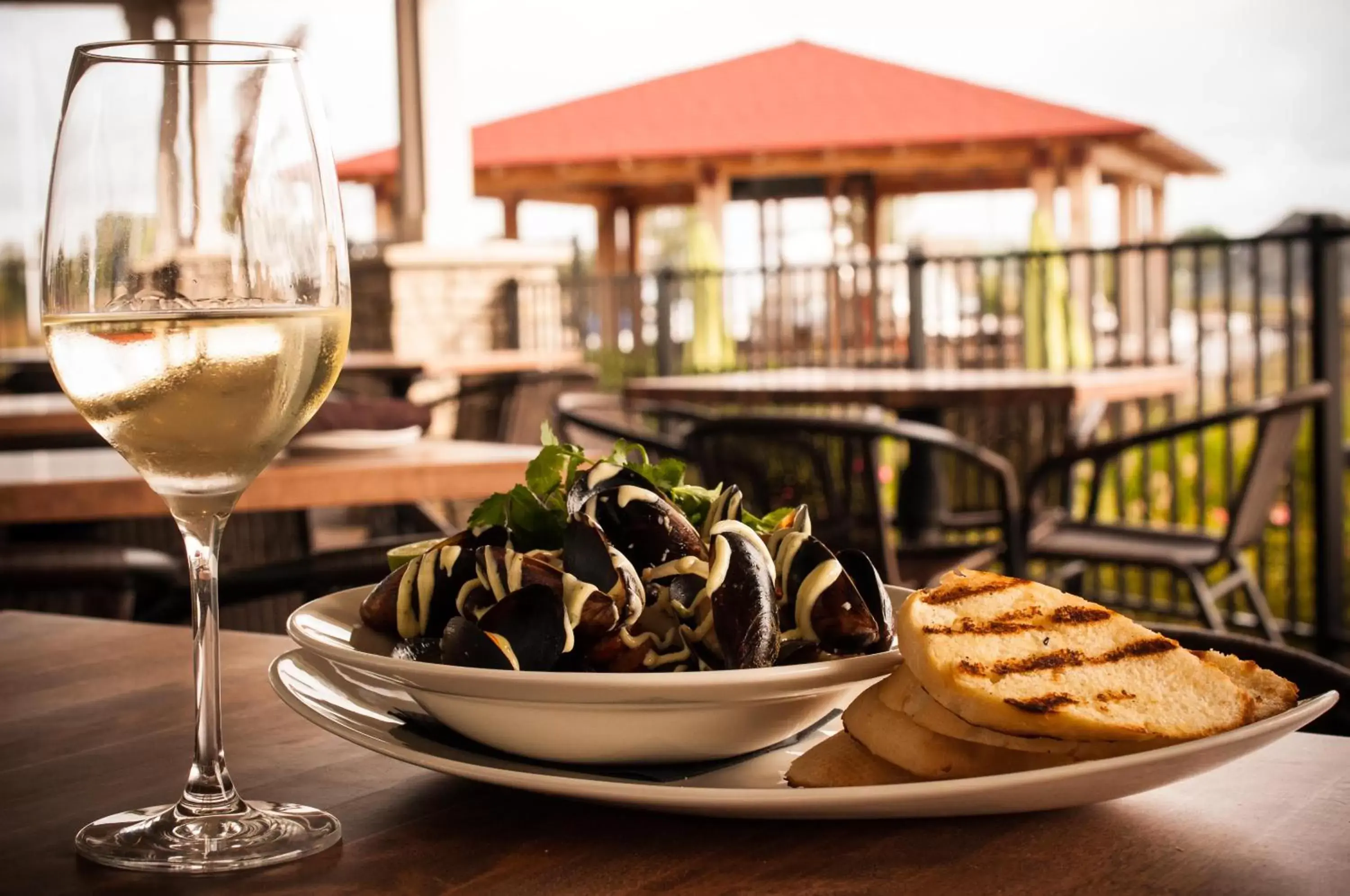 Patio in The Inn at Harbor Shores