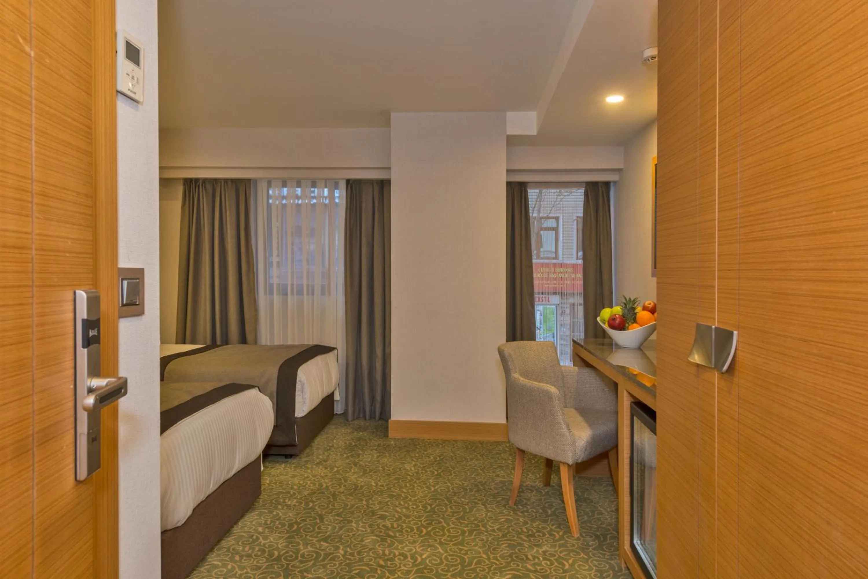 Decorative detail, Bed in Bisetun Hotel