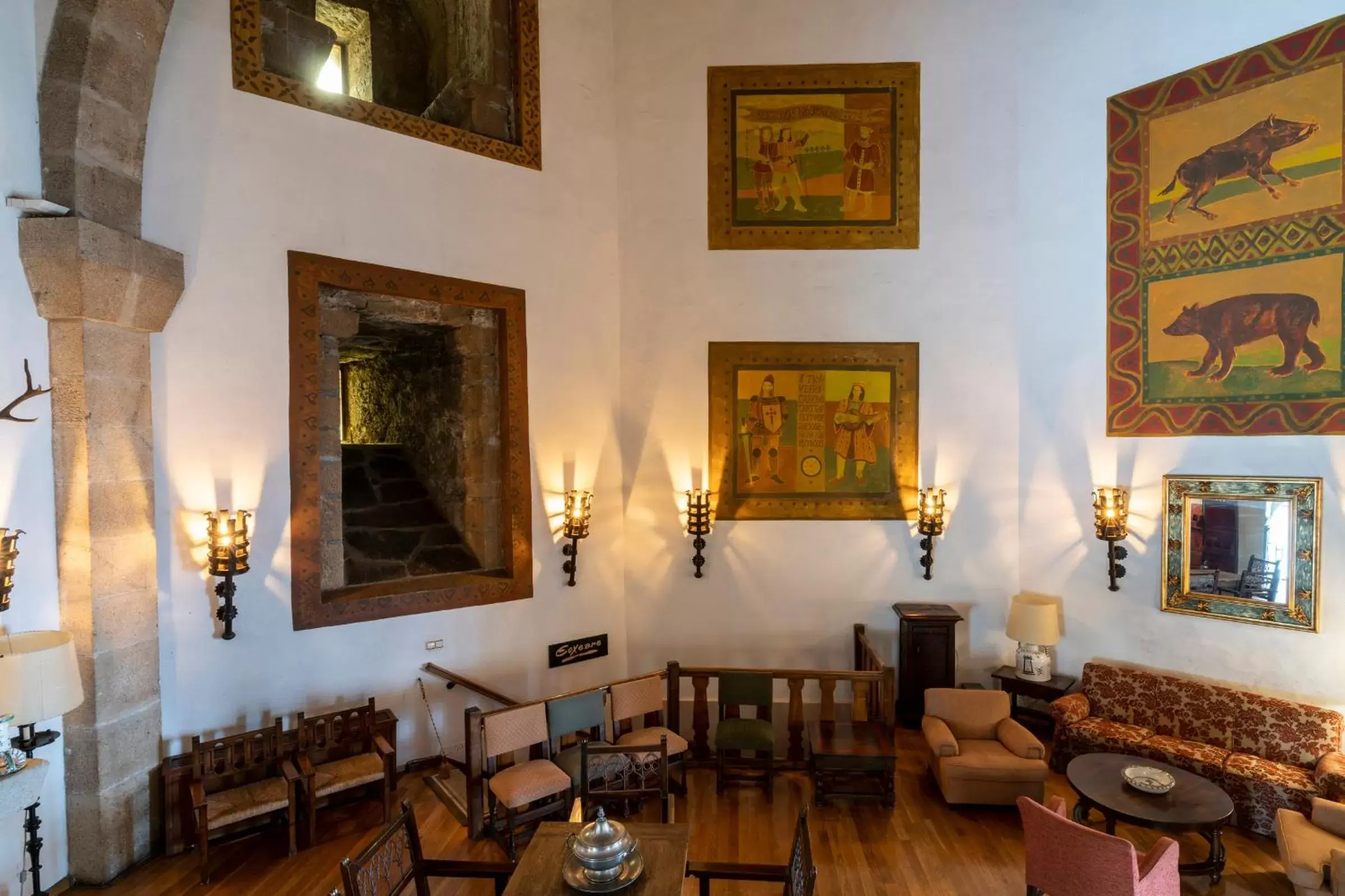Lobby or reception, Restaurant/Places to Eat in Parador de Vilalba