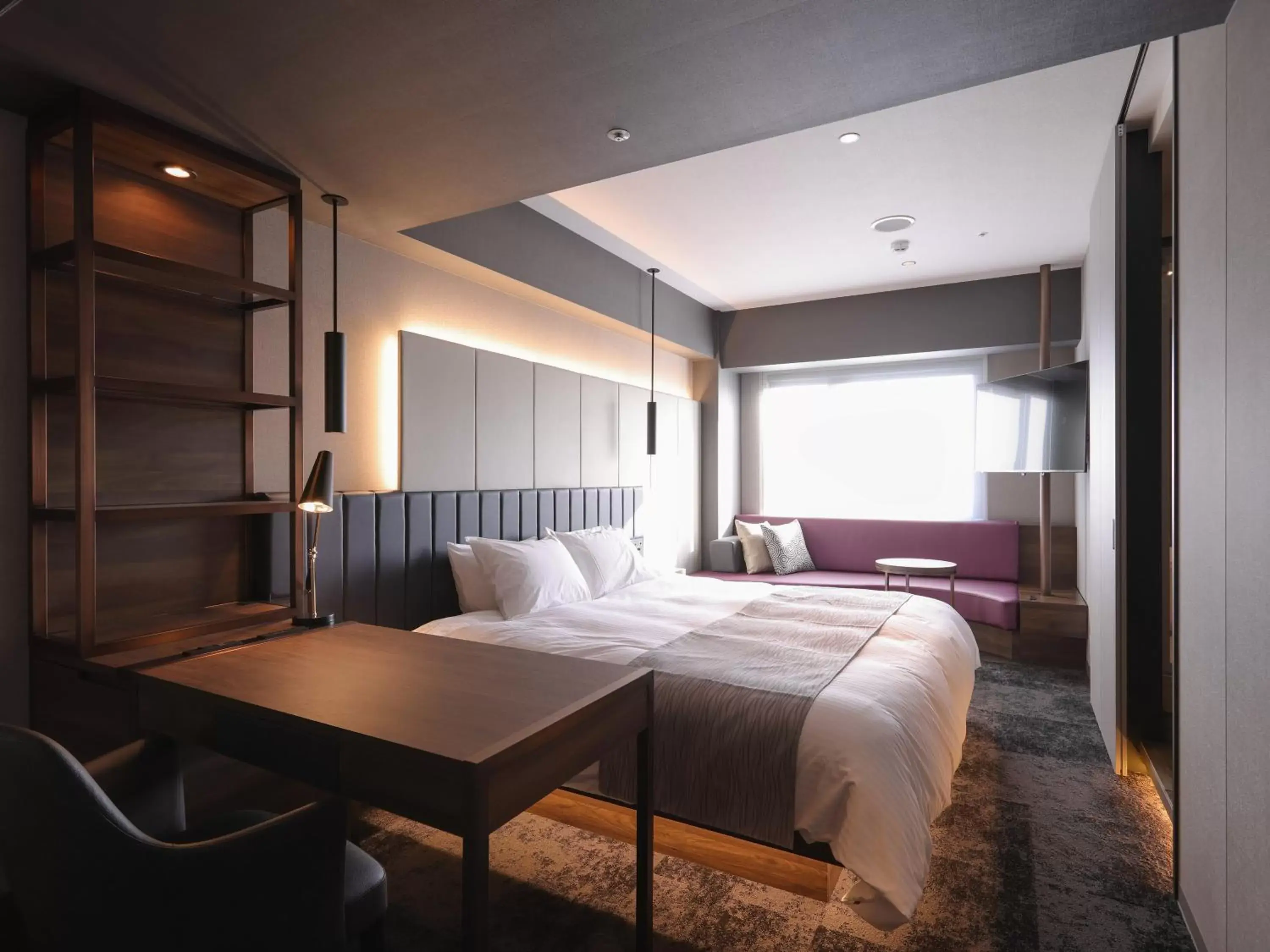 Photo of the whole room, Bed in GRIDS PREMIUM HOTEL OSAKA NAMBA