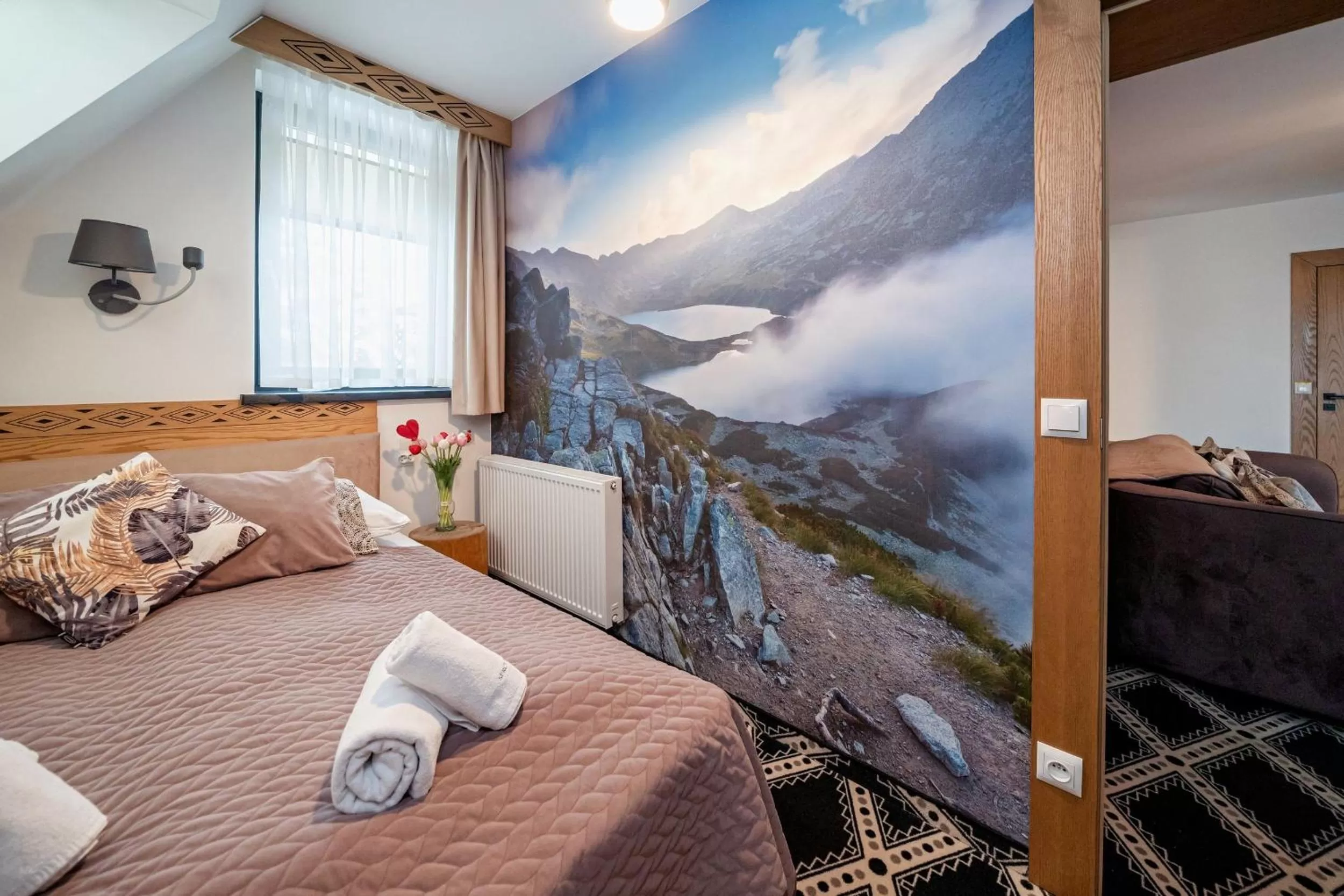 Bed in Serce Tatr Residence Zakopane - blisko Krupówek