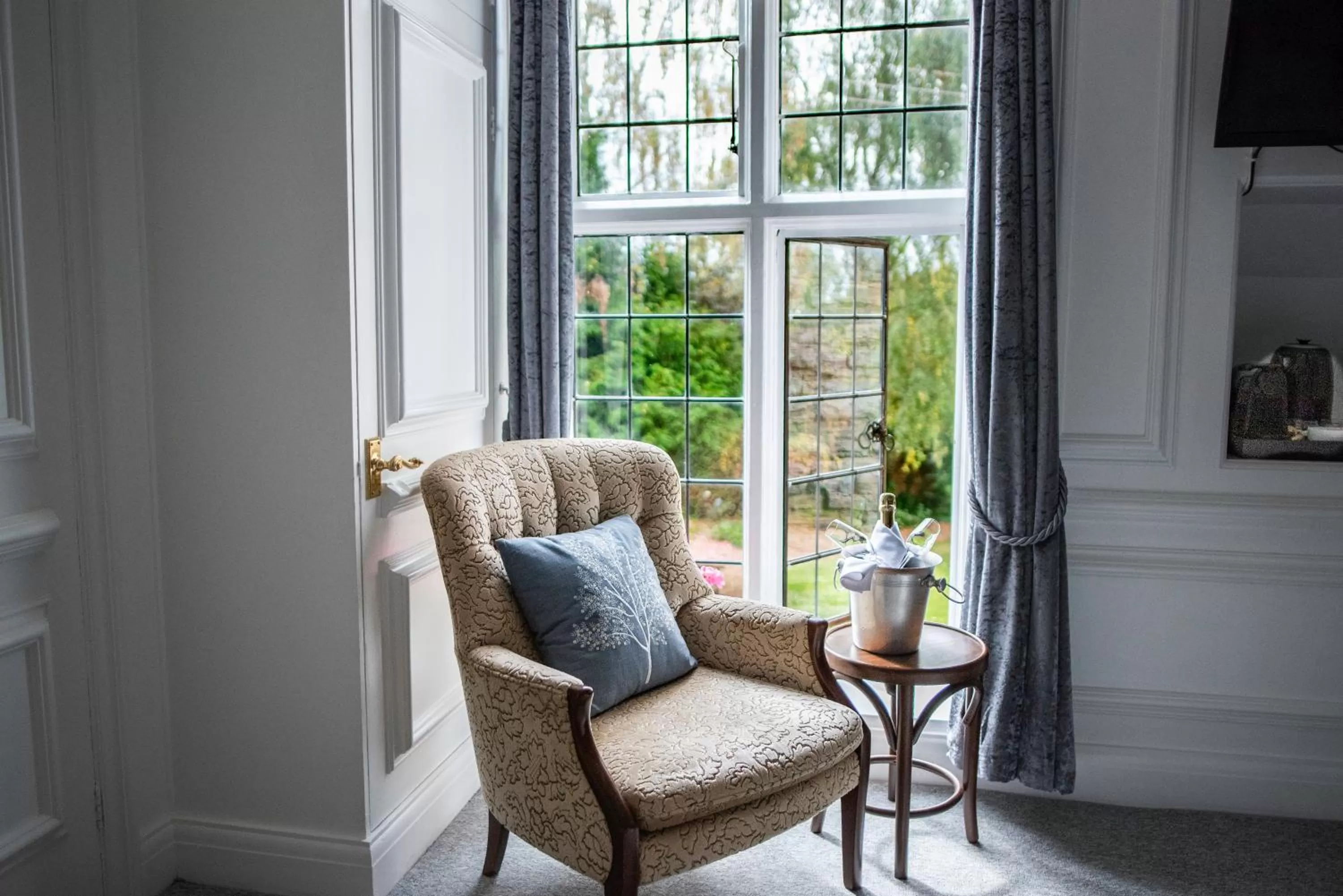 Seating area in Karma Salford Hall Hotel